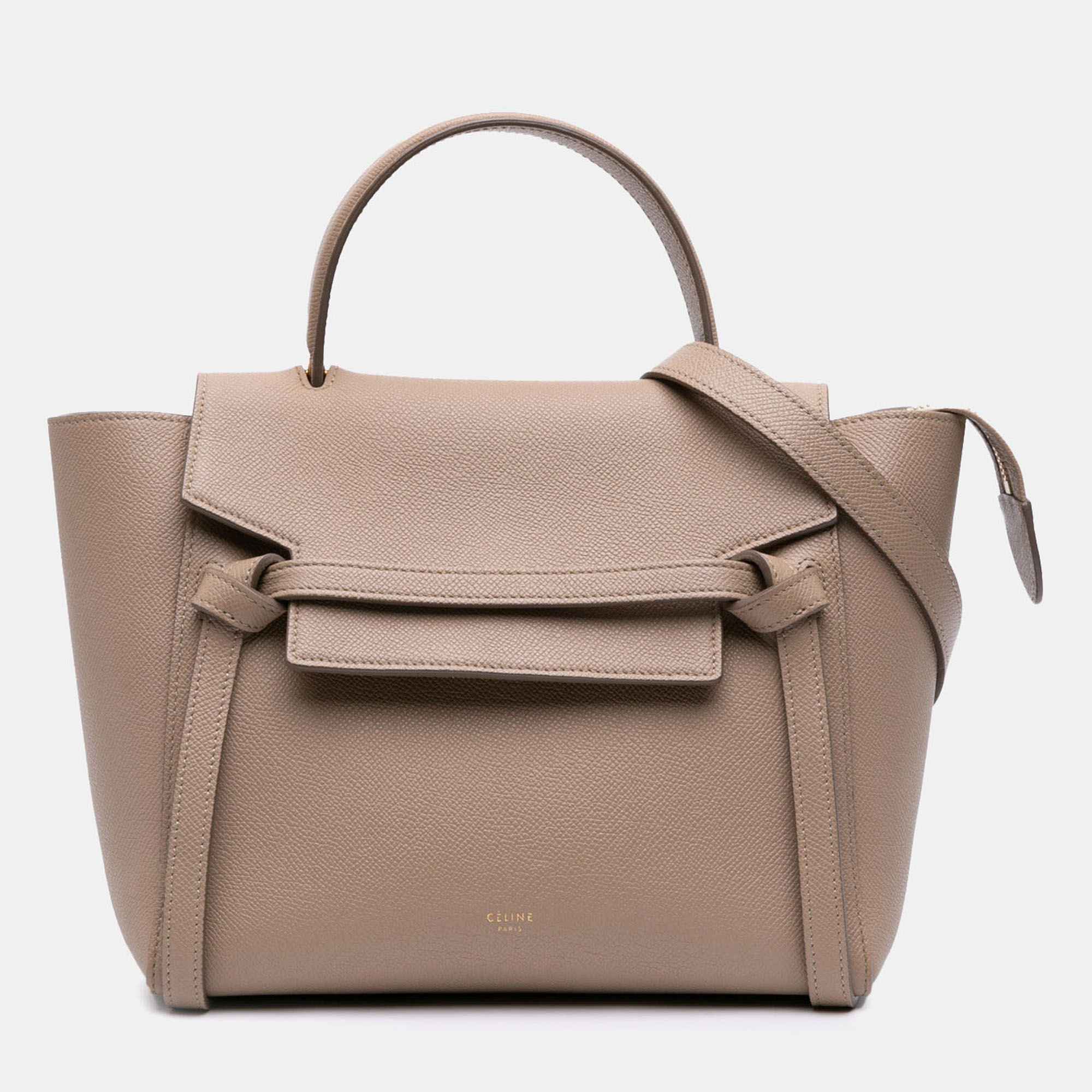 

Celine Beige Micro Grained Calfskin Belt Bag