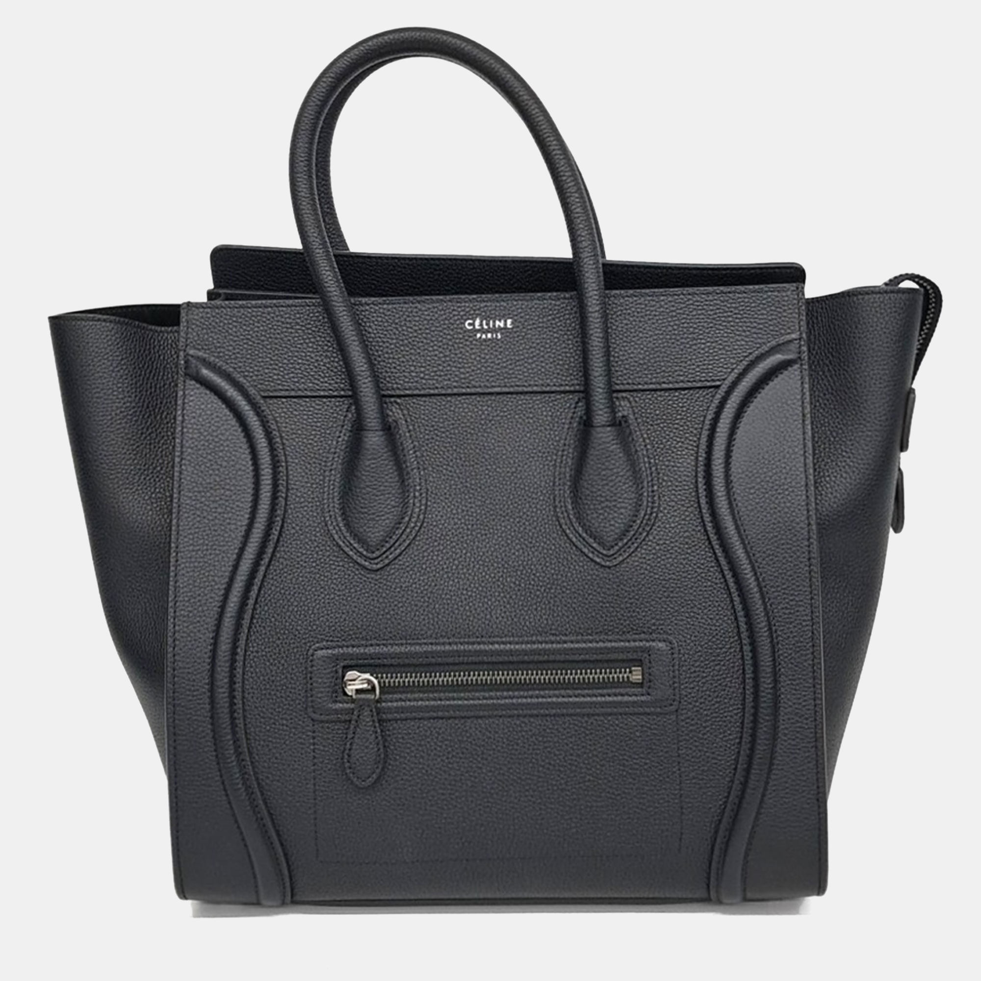 

Celine Black Leather Luggage Tote