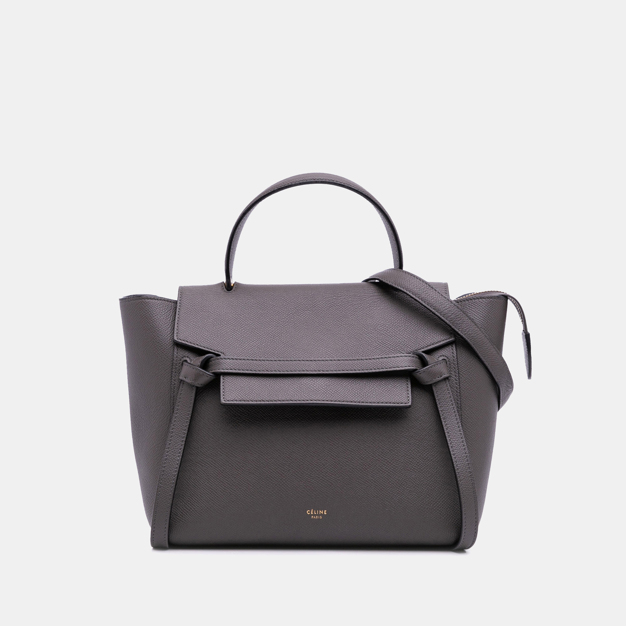 

Celine Grey Micro Grained Calfskin Belt Bag
