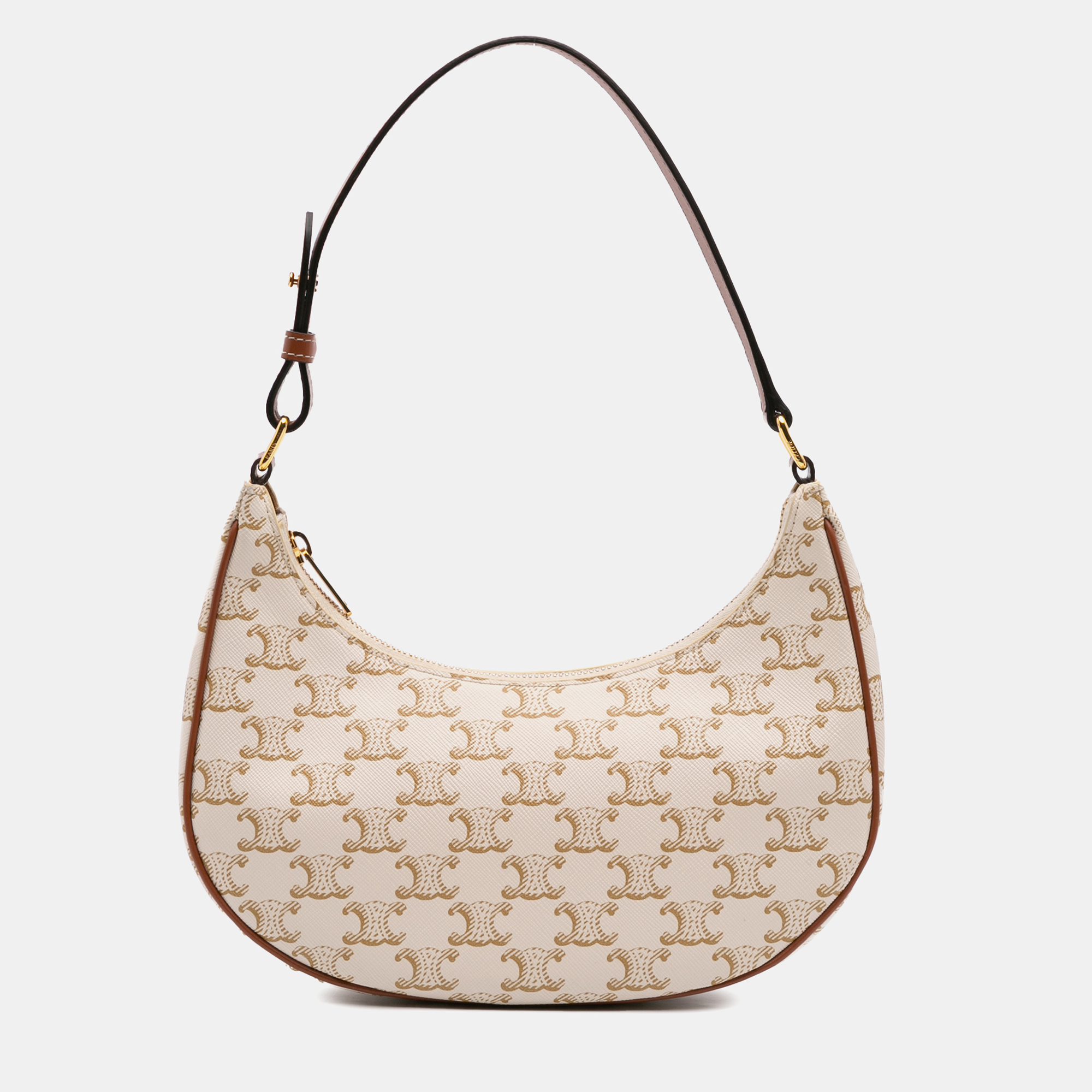 

Celine Brown Triomphe Coated Canvas Ava Shoulder Bag