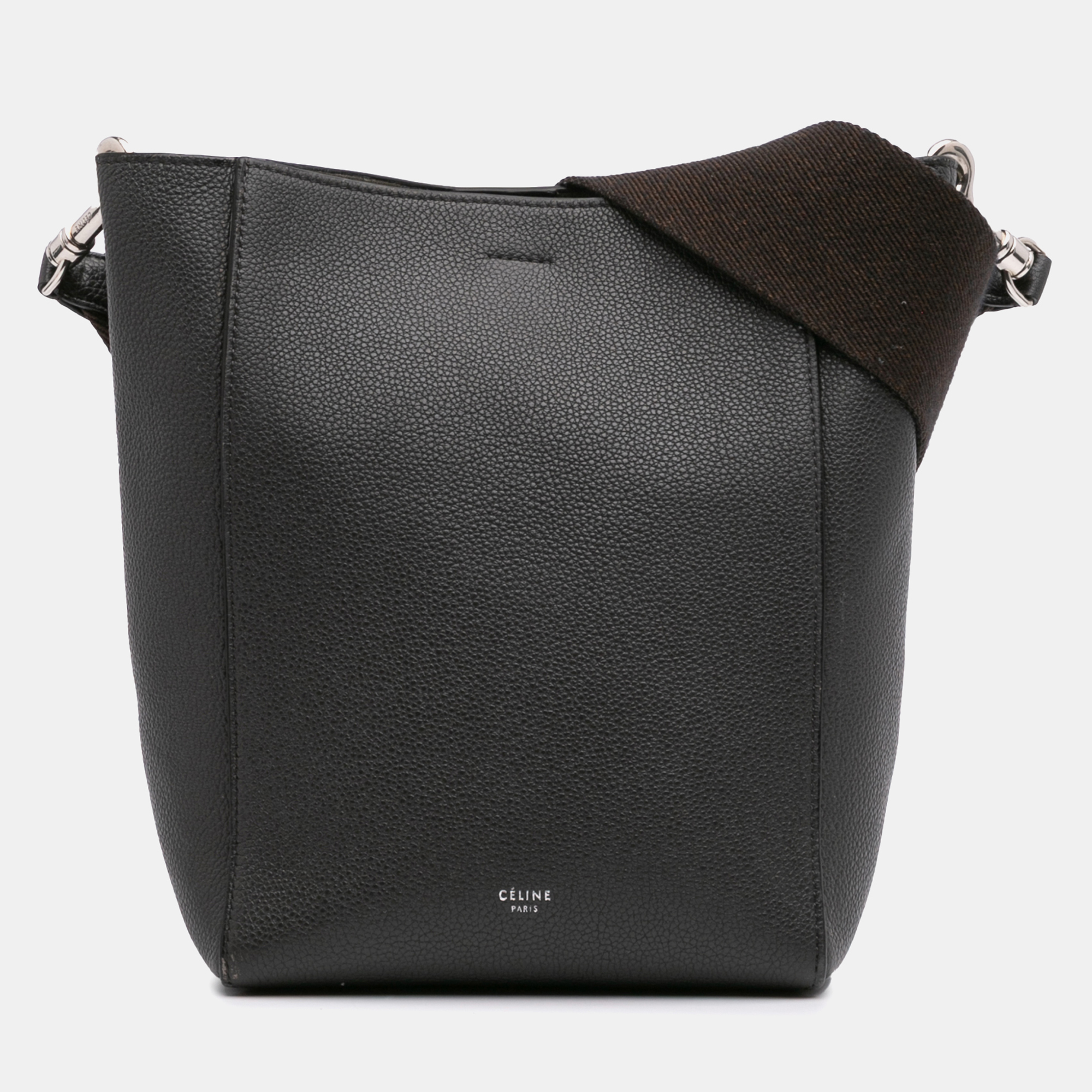 

Celine Brown Small Soft Grained Calfskin Seau Sangle Shoulder Bag