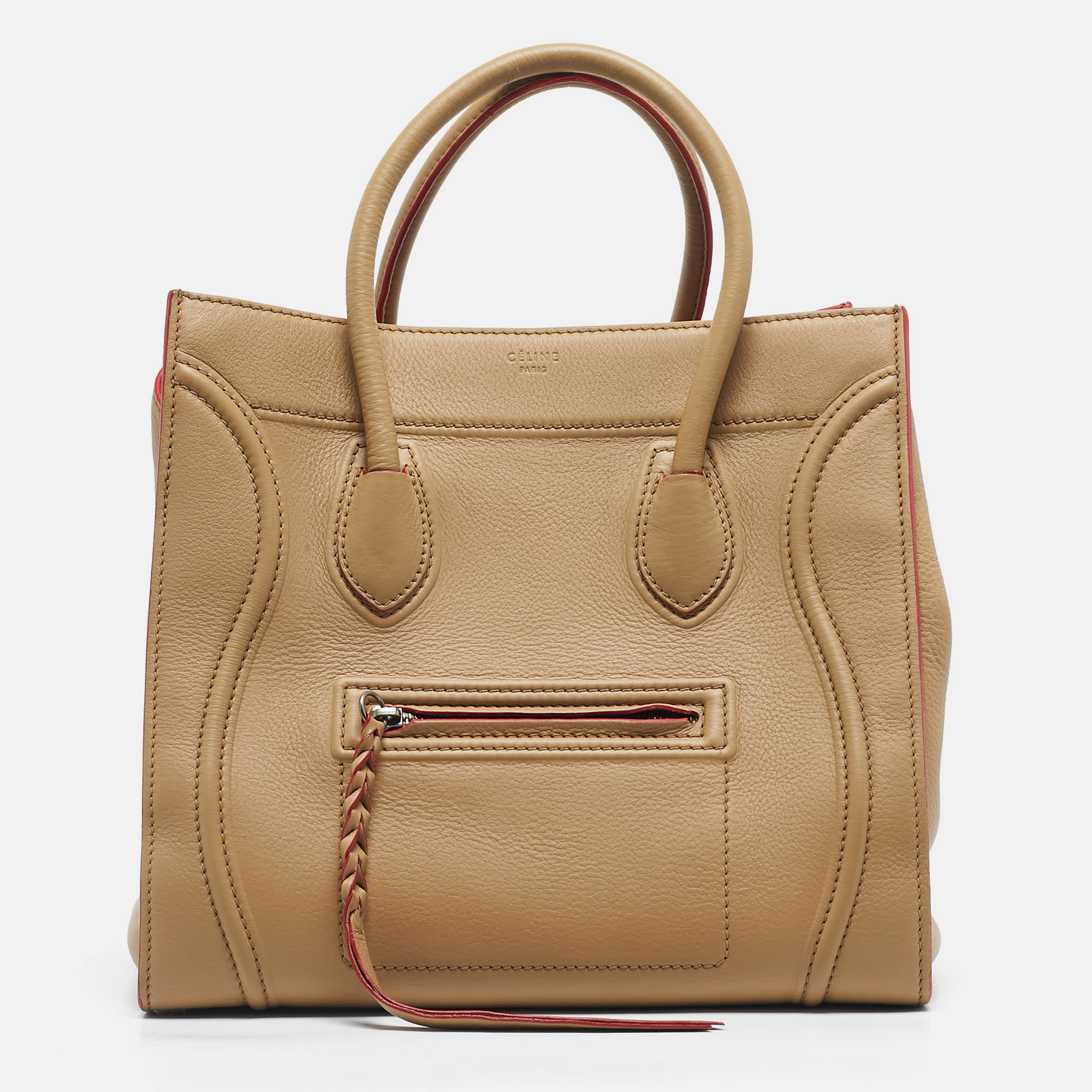 

Celine Tan Leather  Phantom Luggage Tote