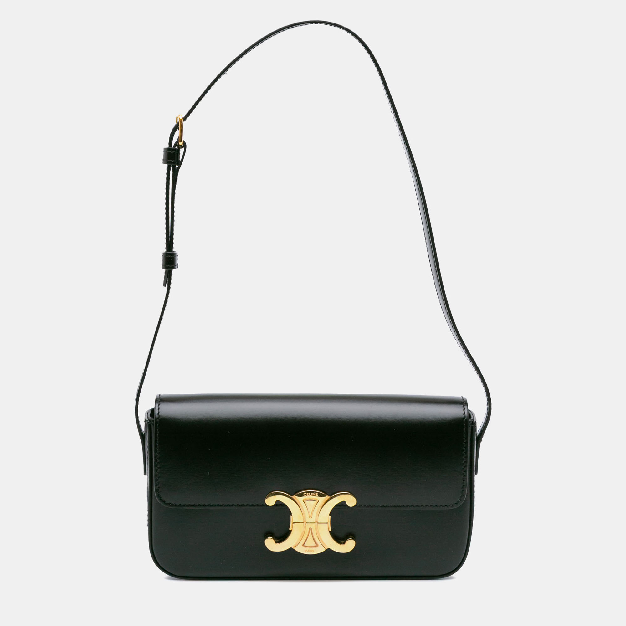 

Celine Black Shiny Calfskin Claude Shoulder Bag