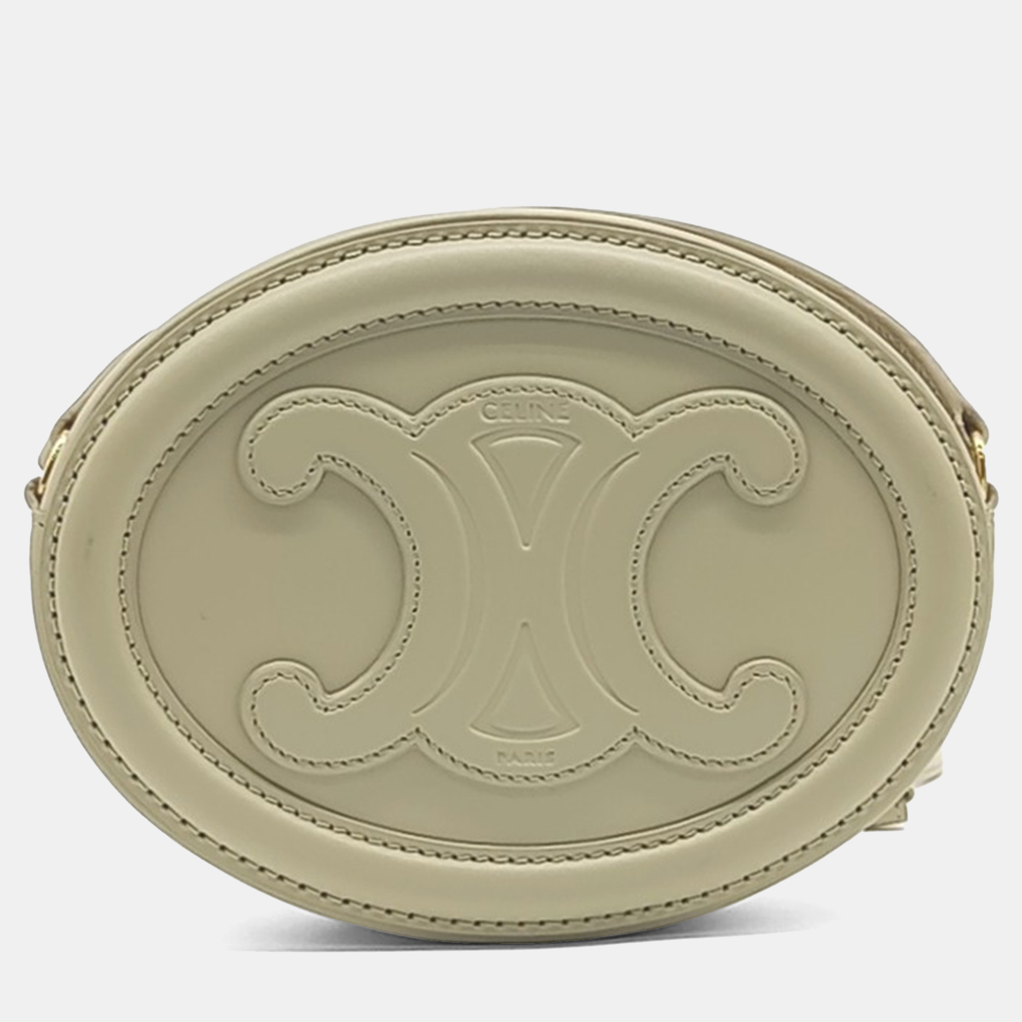 

Celine Beige Leather Crossbody Oval Pulse