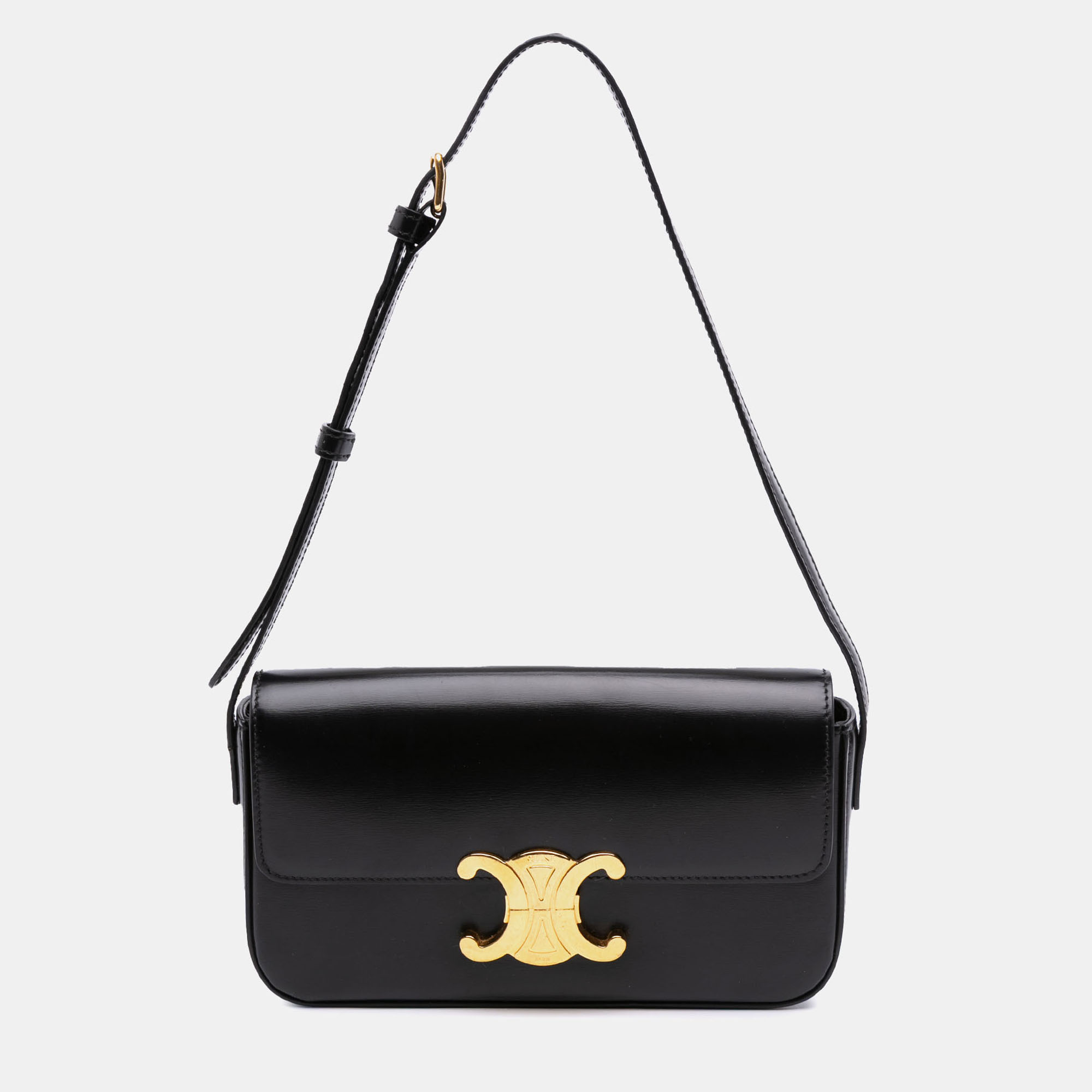 

Celine Black Shiny Calfskin Claude Shoulder Bag