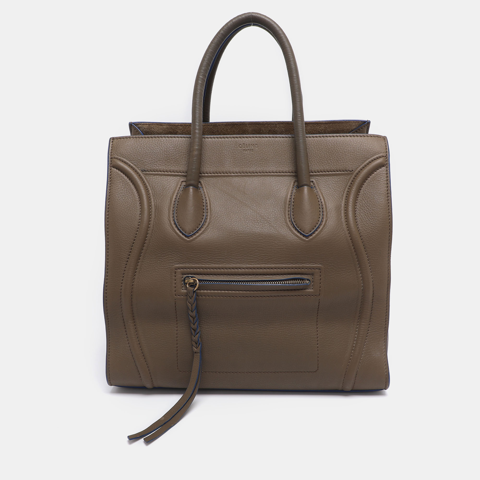 

Celine Etoupe Leather  Phantom Luggage Tote, Brown