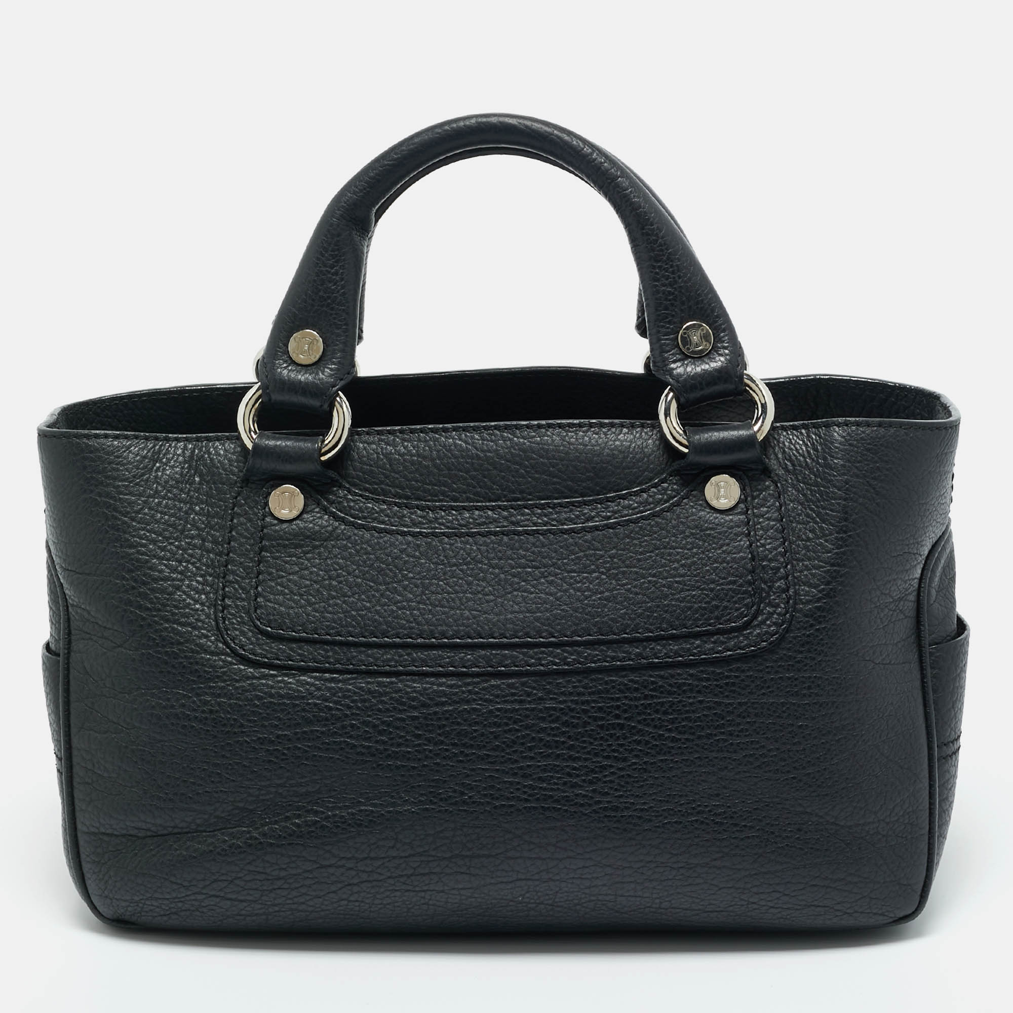 

Celine Black Leather Boogie Tote