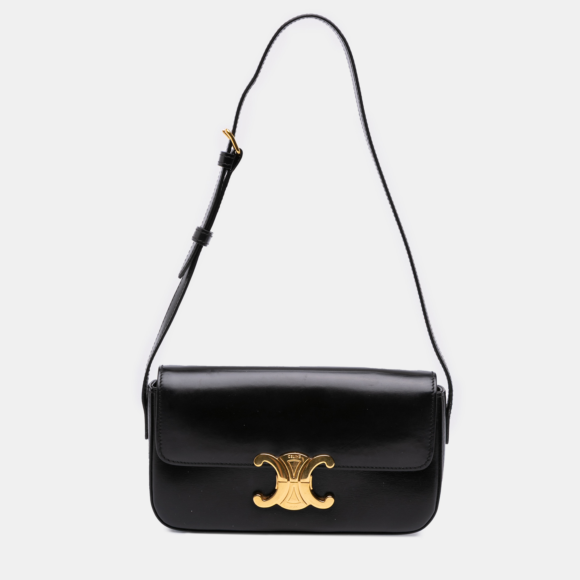 

Celine Black Shiny Calfskin Claude Shoulder Bag