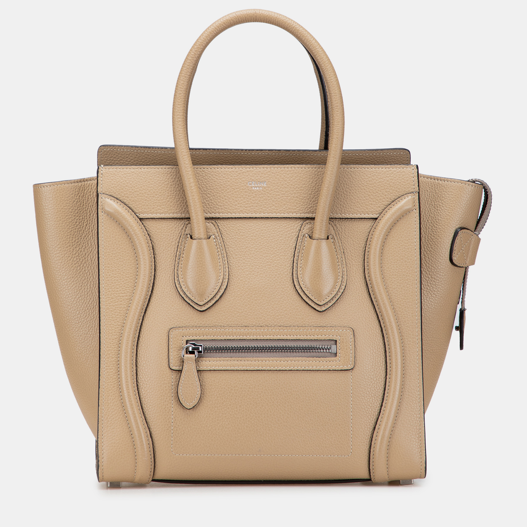 

Celine Brown Micro Drummed Calfskin Luggage Tote