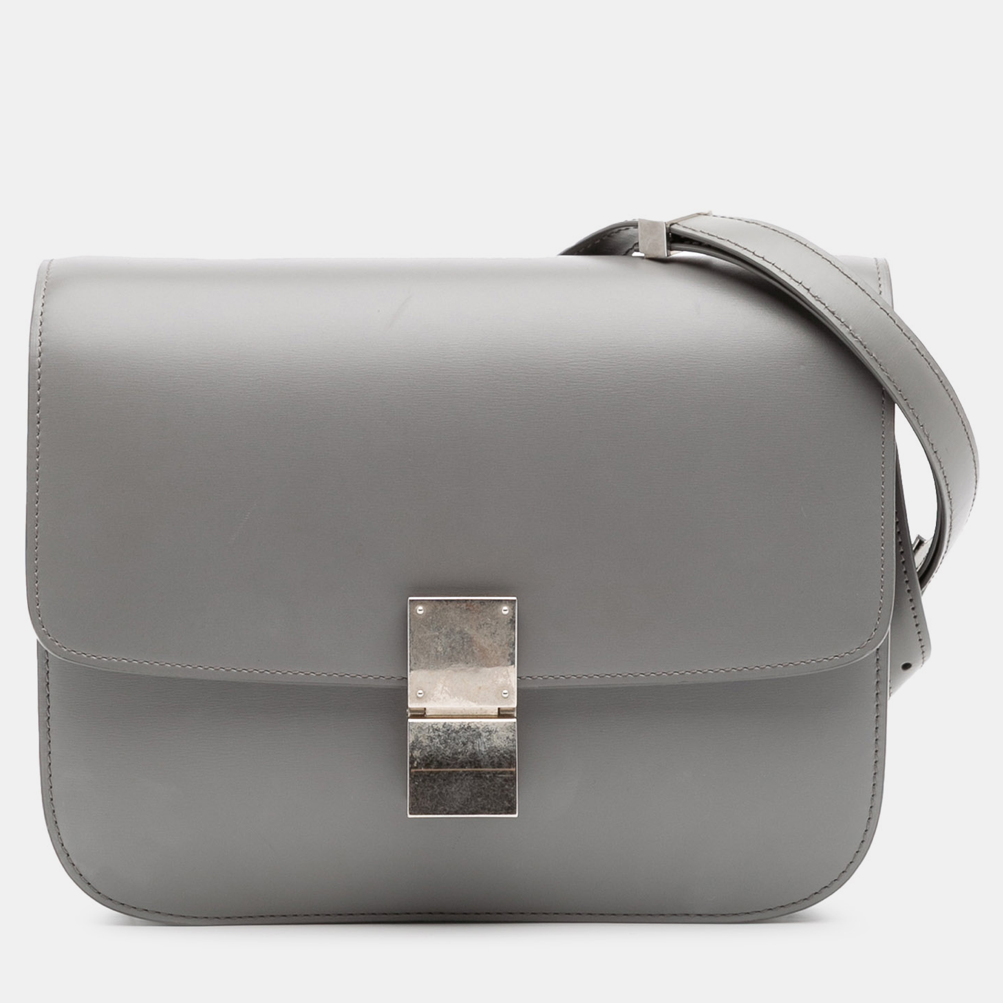 

Celine Grey Medium Grey Calfskin Classic Box