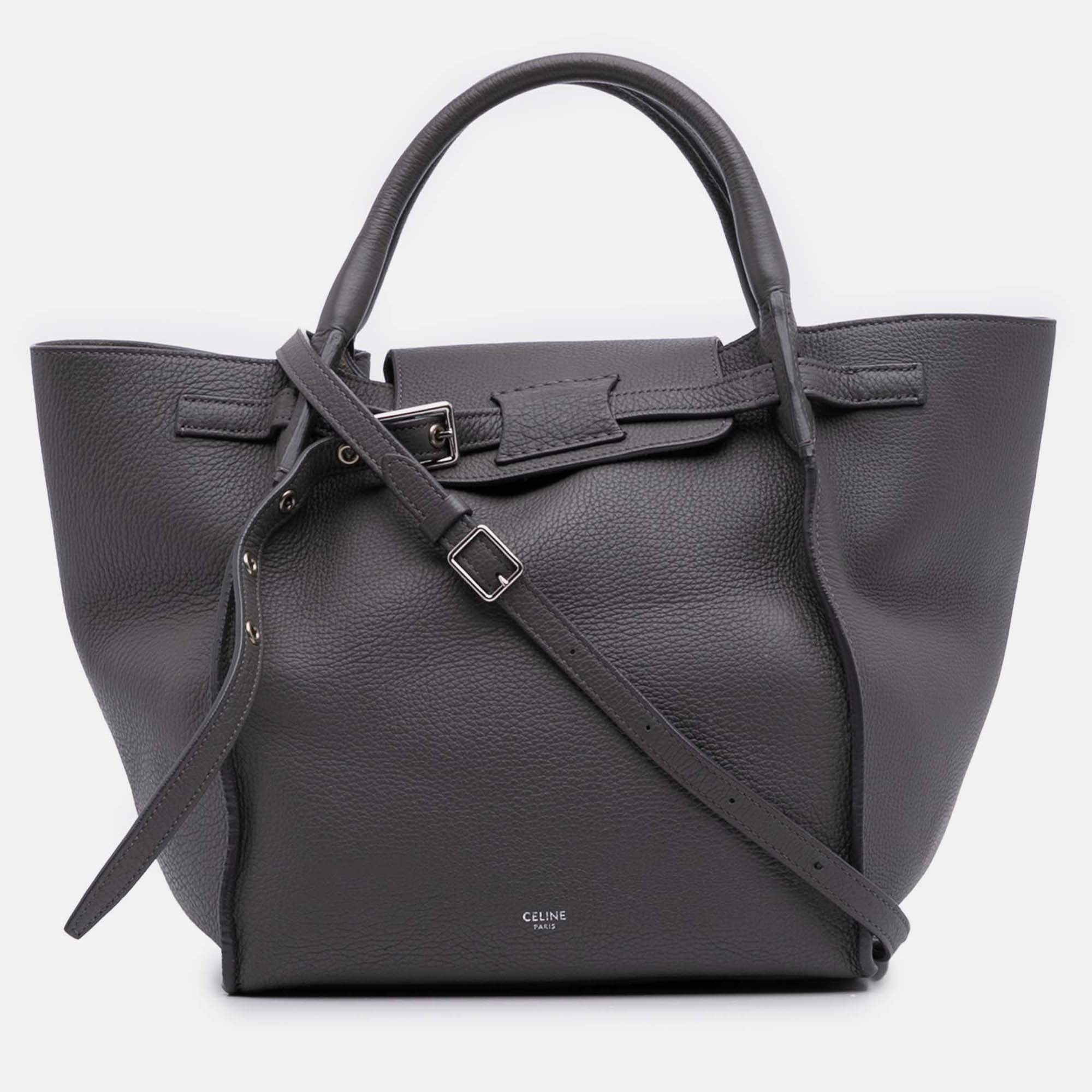 

Celine Grey Small Grained Calfskin Big Bag