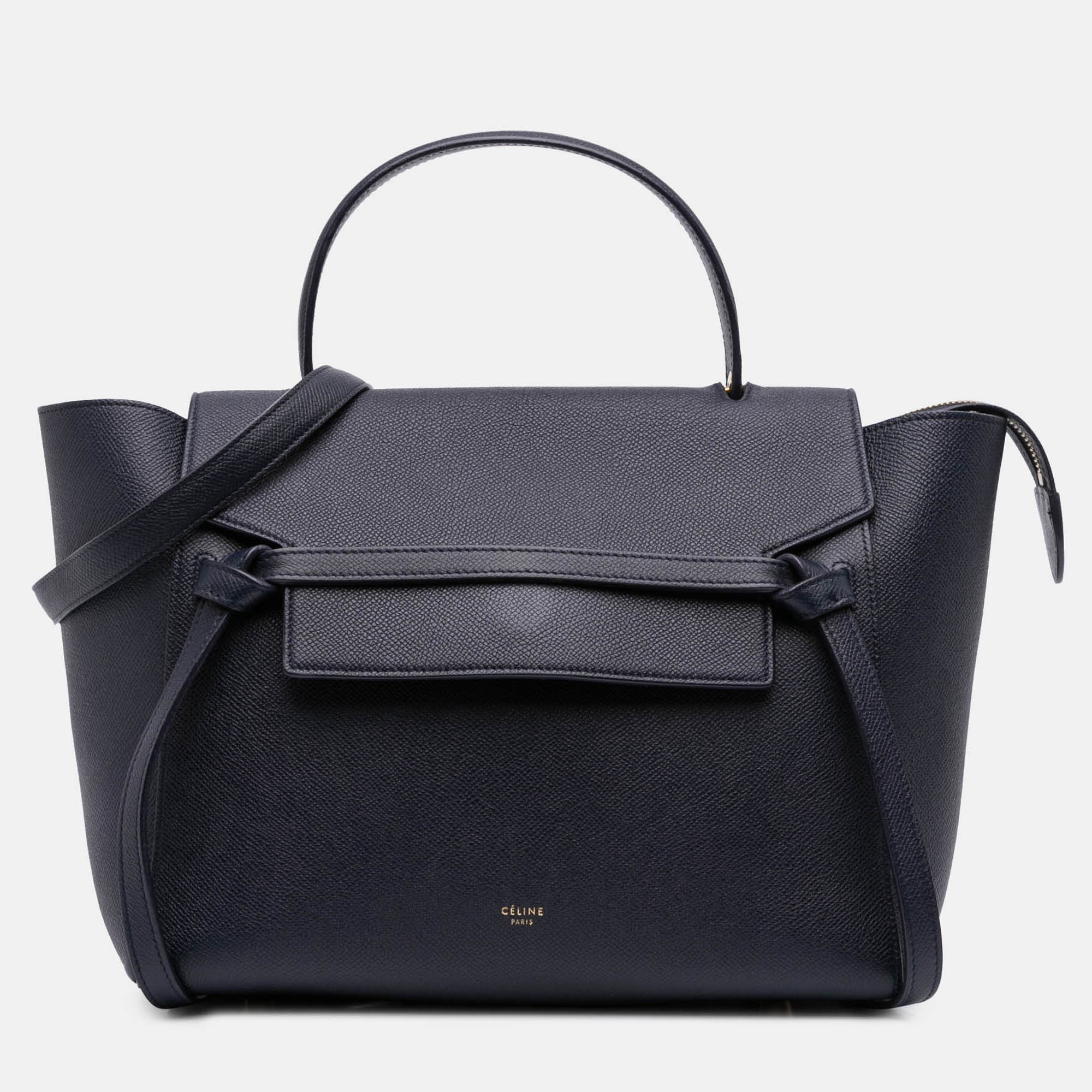 Celine Navy Blue Mini Grained Calfskin Belt Bag