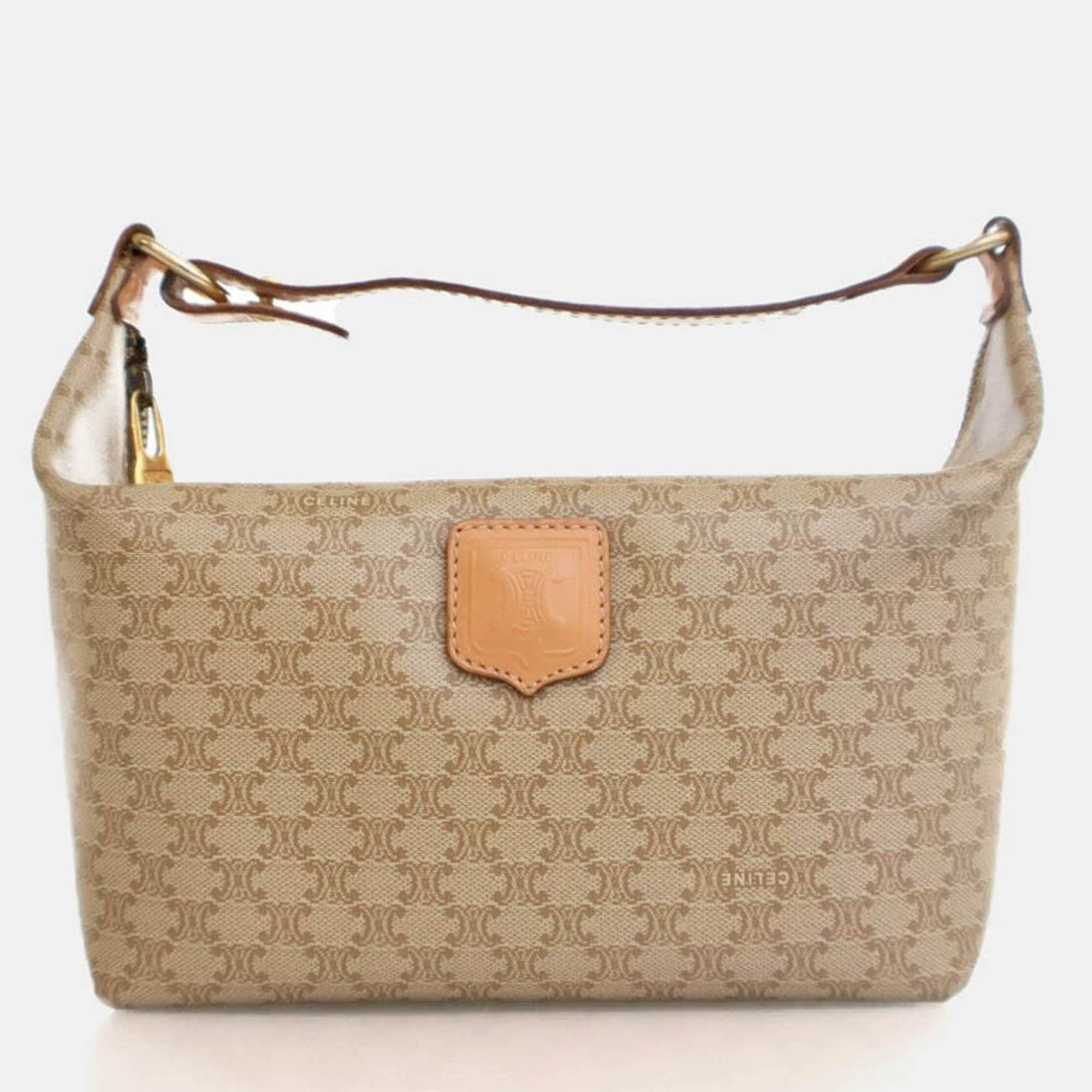 

Celine Vintage Macadam Pouch Bag, Brown