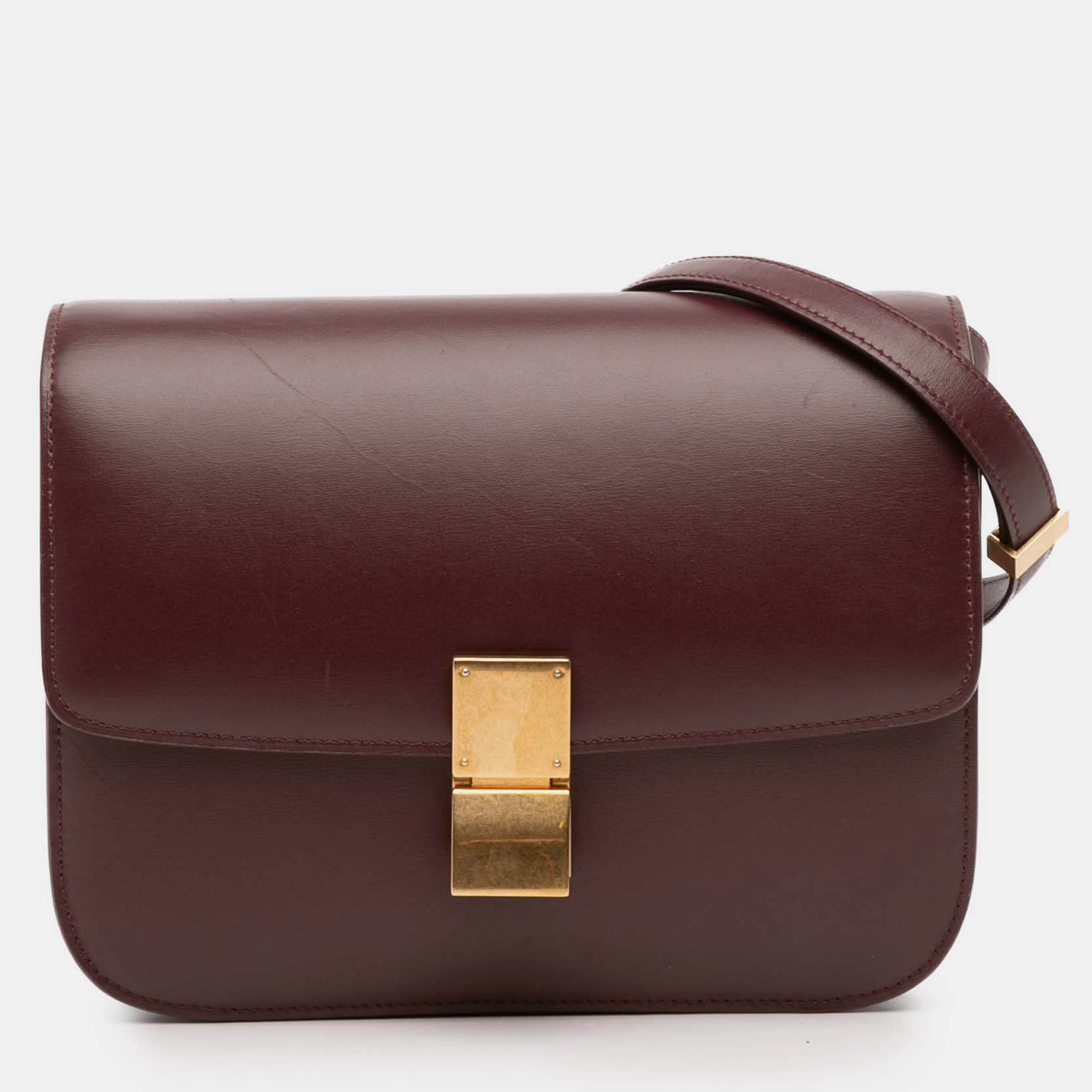 

Celine Burgundy Medium Calfskin Classic Box