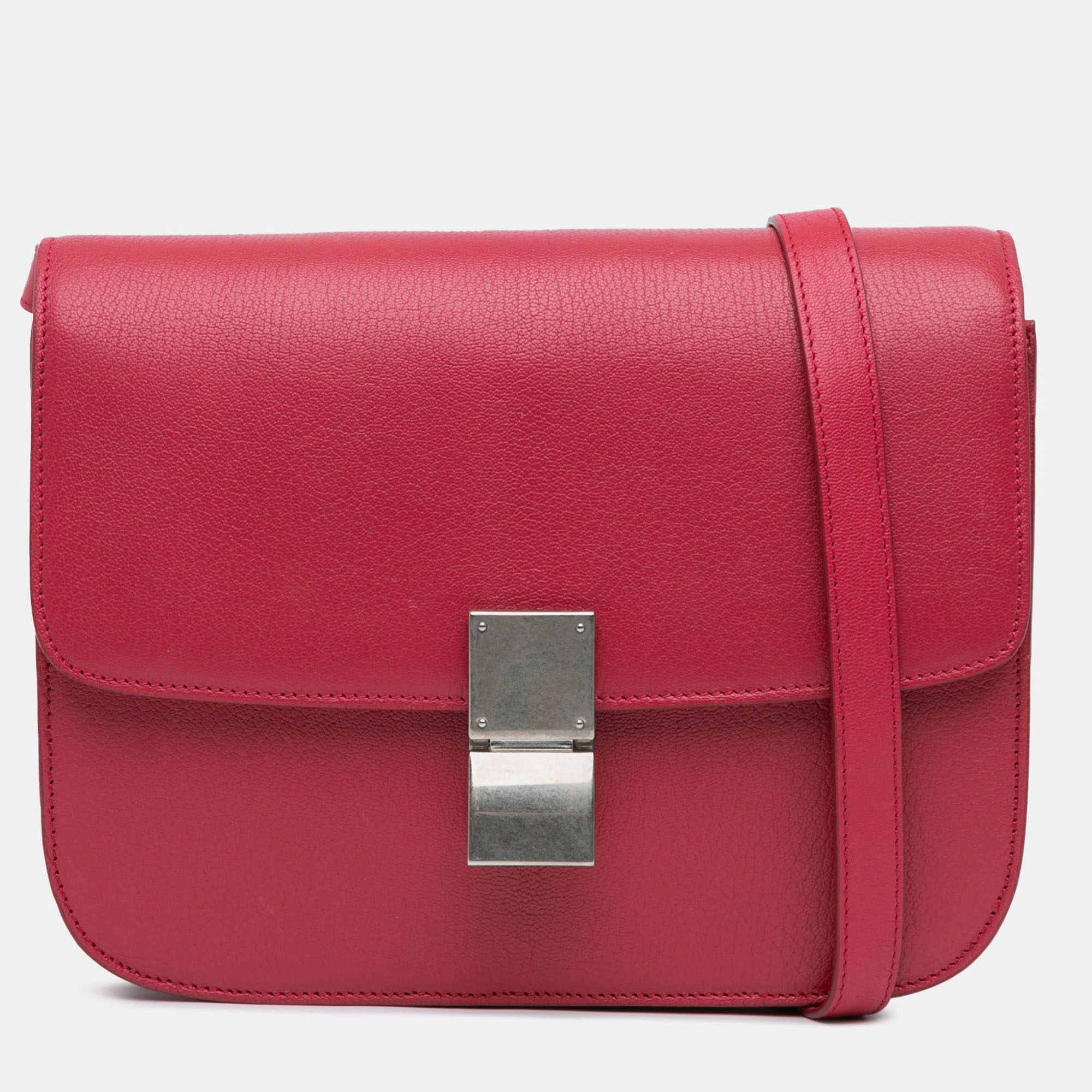 

Celine Red Small Calfskin Classic Box