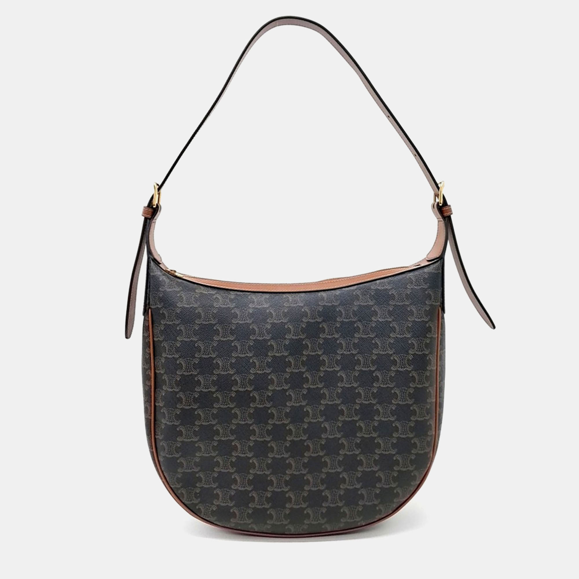 

Celine Brown PVC Heloise hobo bag