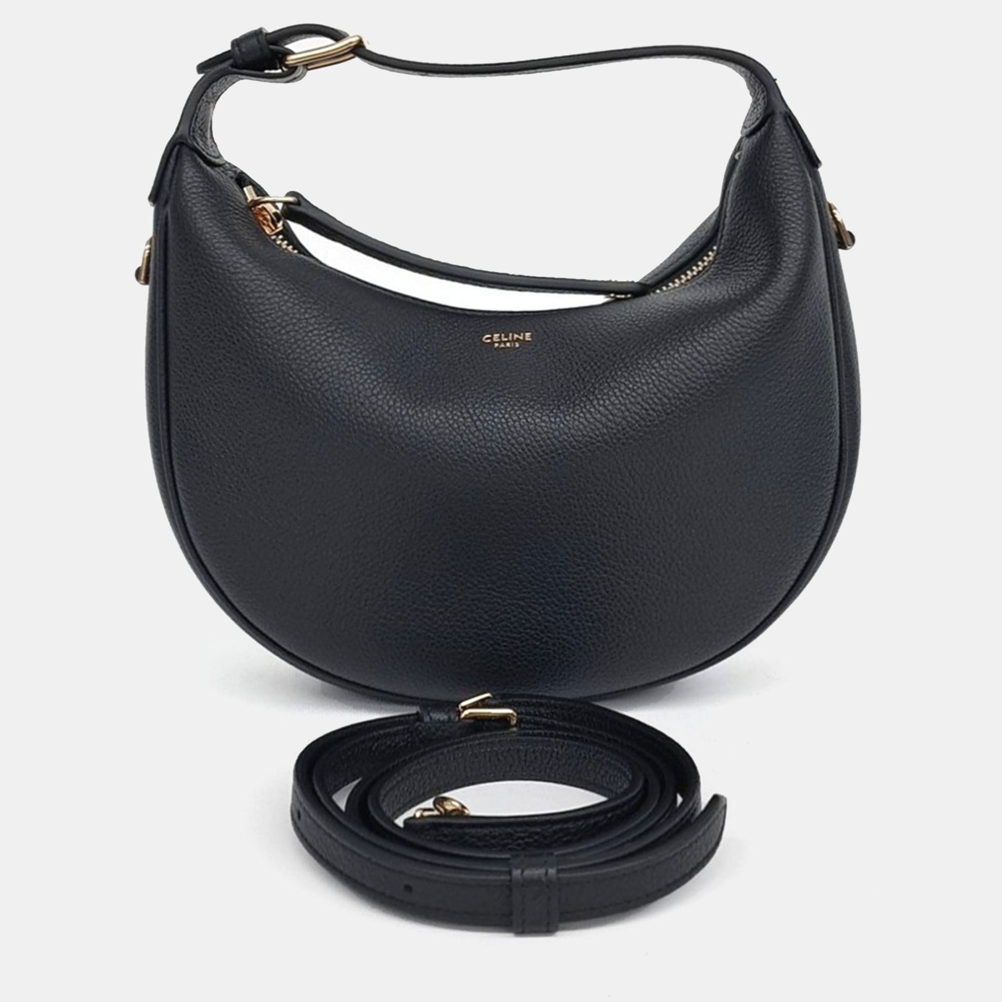 

Celine Black Leather Teen Lulu Bag