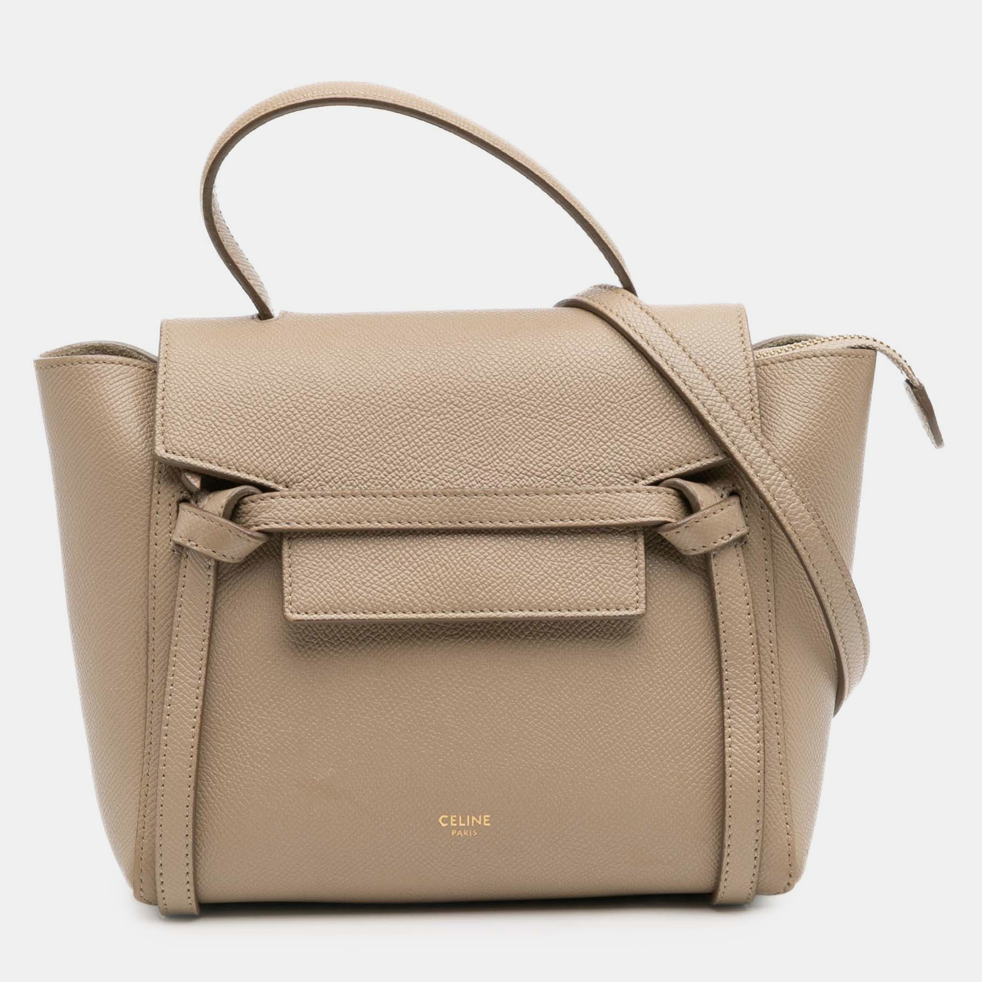 

Celine Beige Nano Grained Calfskin Belt Bag