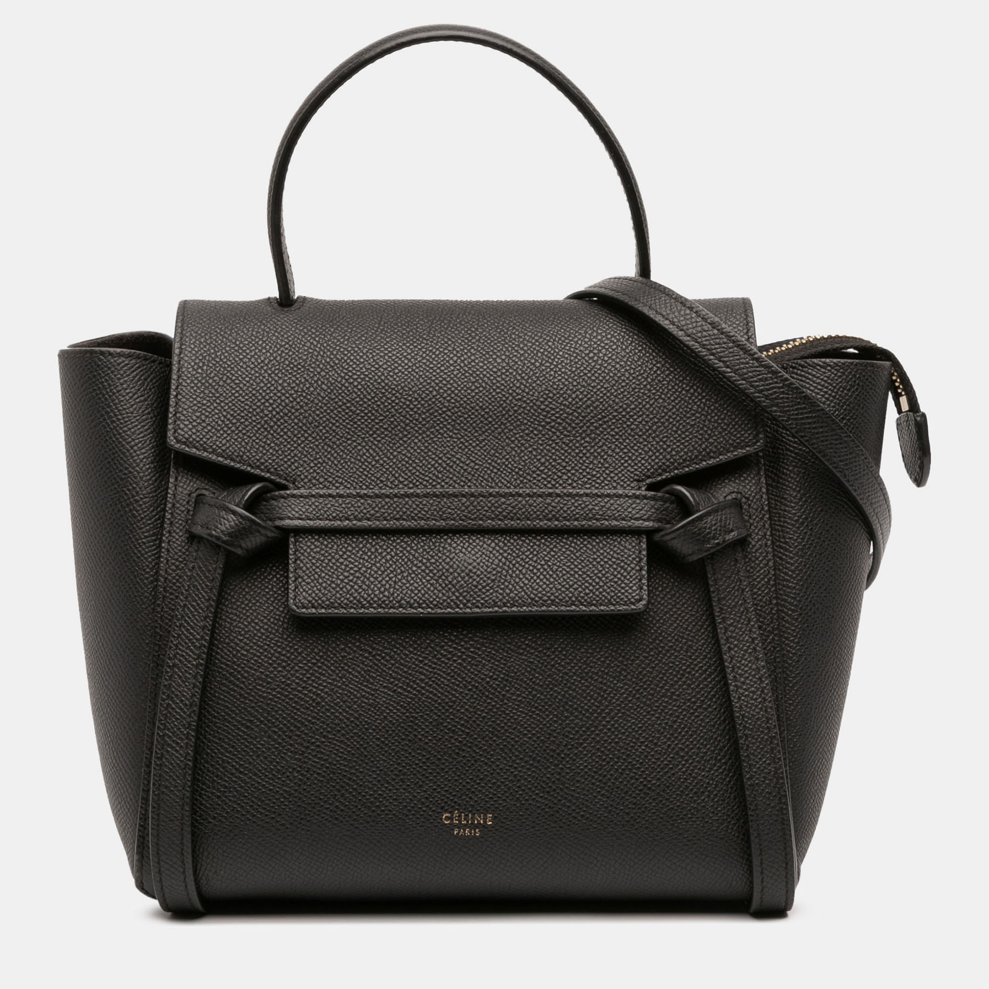 

Celine Black Nano Grained Calfskin Belt Bag