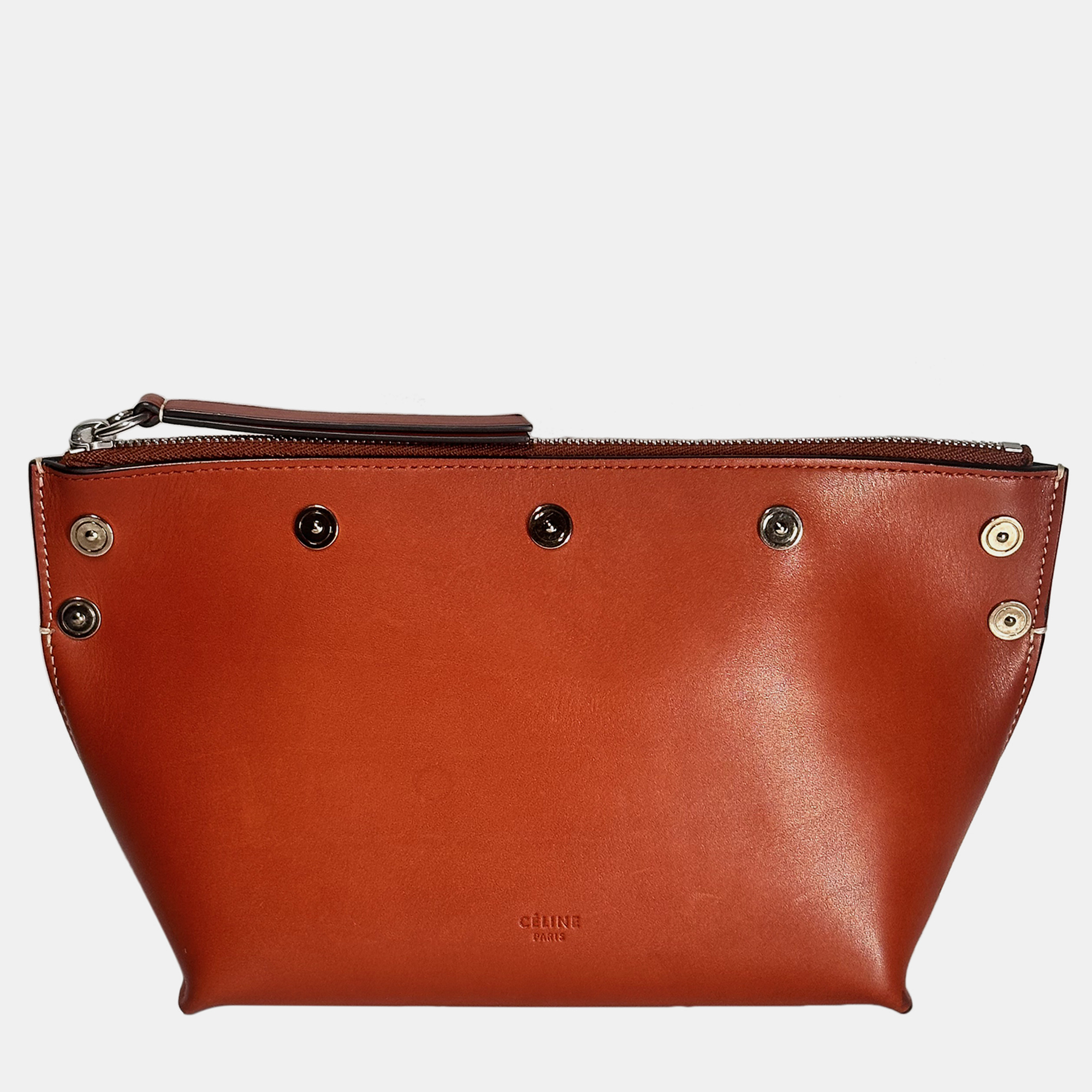 

Celine Sailor Calfskin Clutch Bag, Red