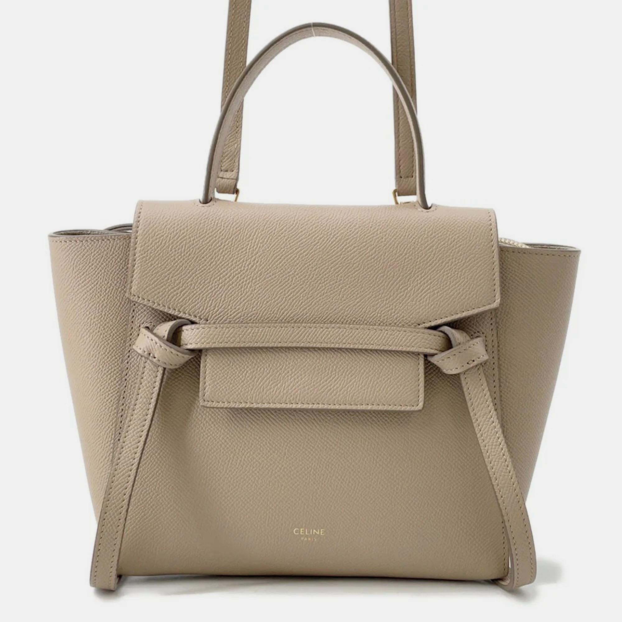 

Celine Belt Bag Beige Leather Size Nano