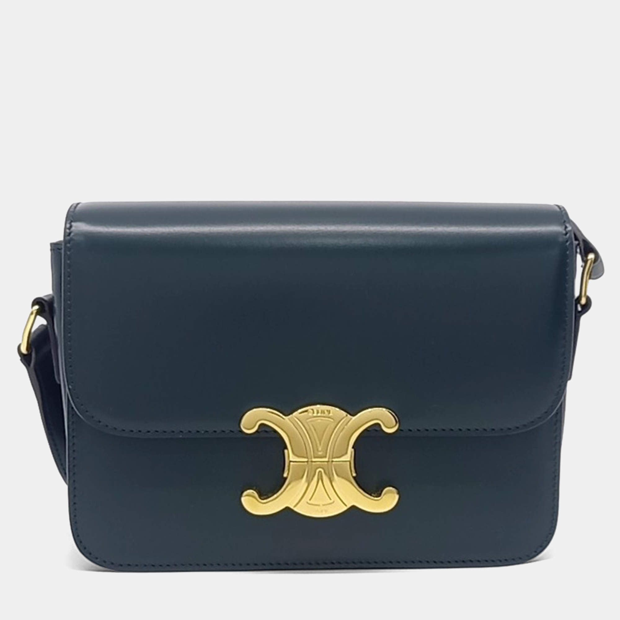 

Celine Green Leather Triumph Bag Tin