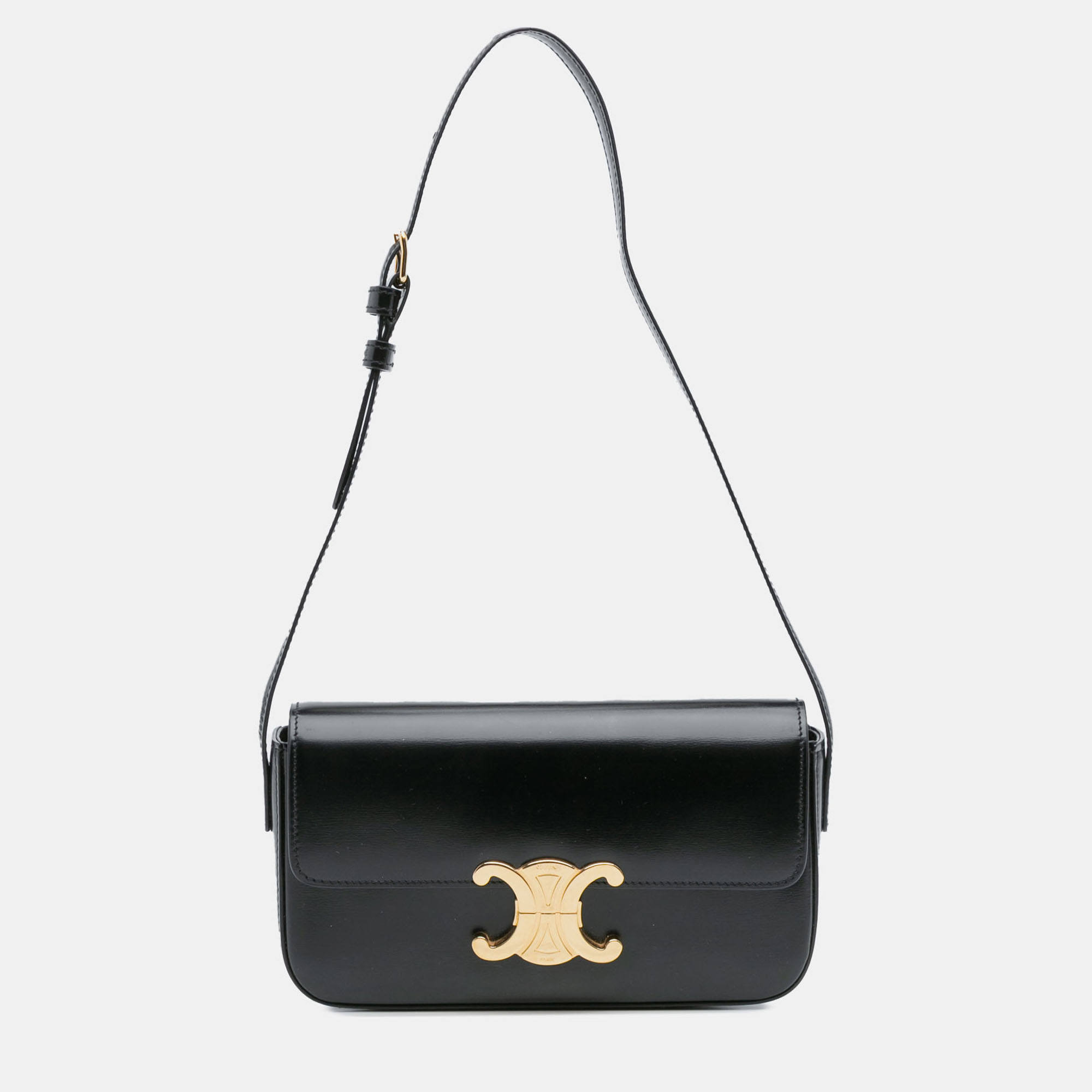 

Celine Black Shiny Calfskin Claude Shoulder Bag