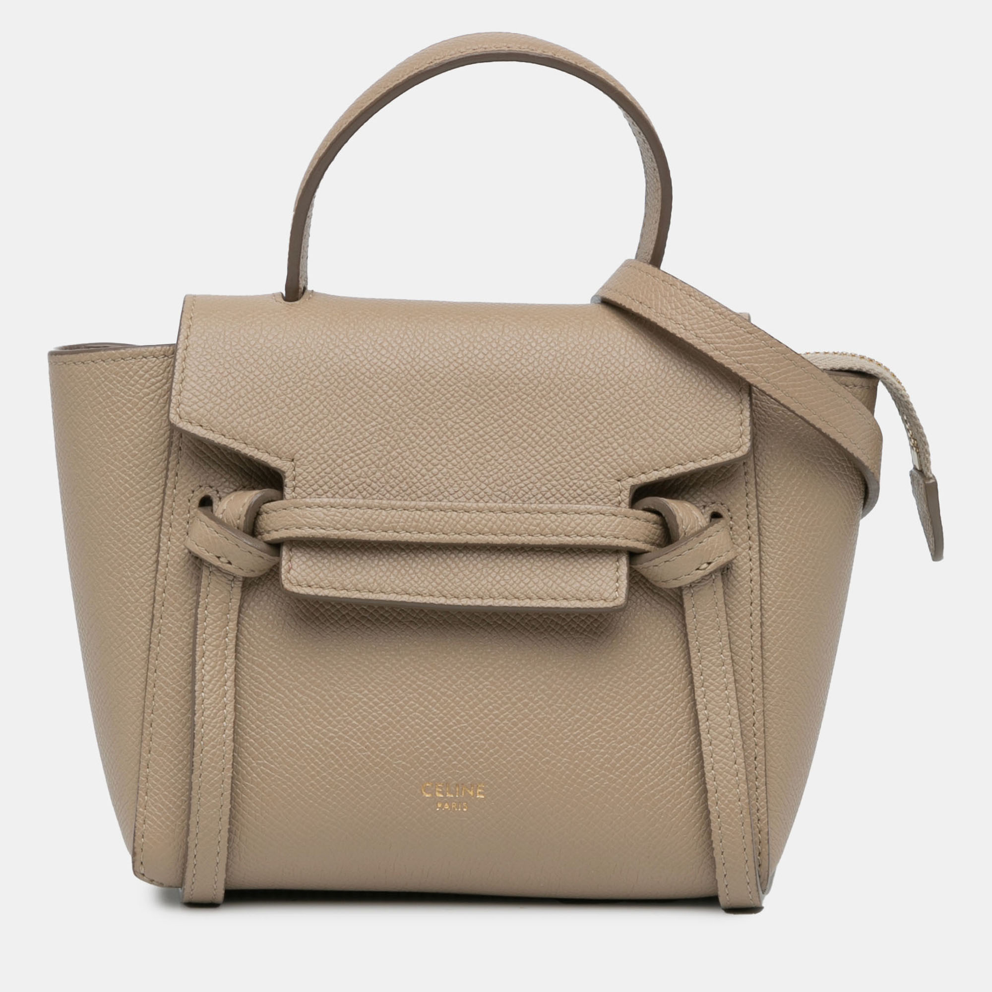 

Celine Beige Pico Grained Calfskin Belt Bag