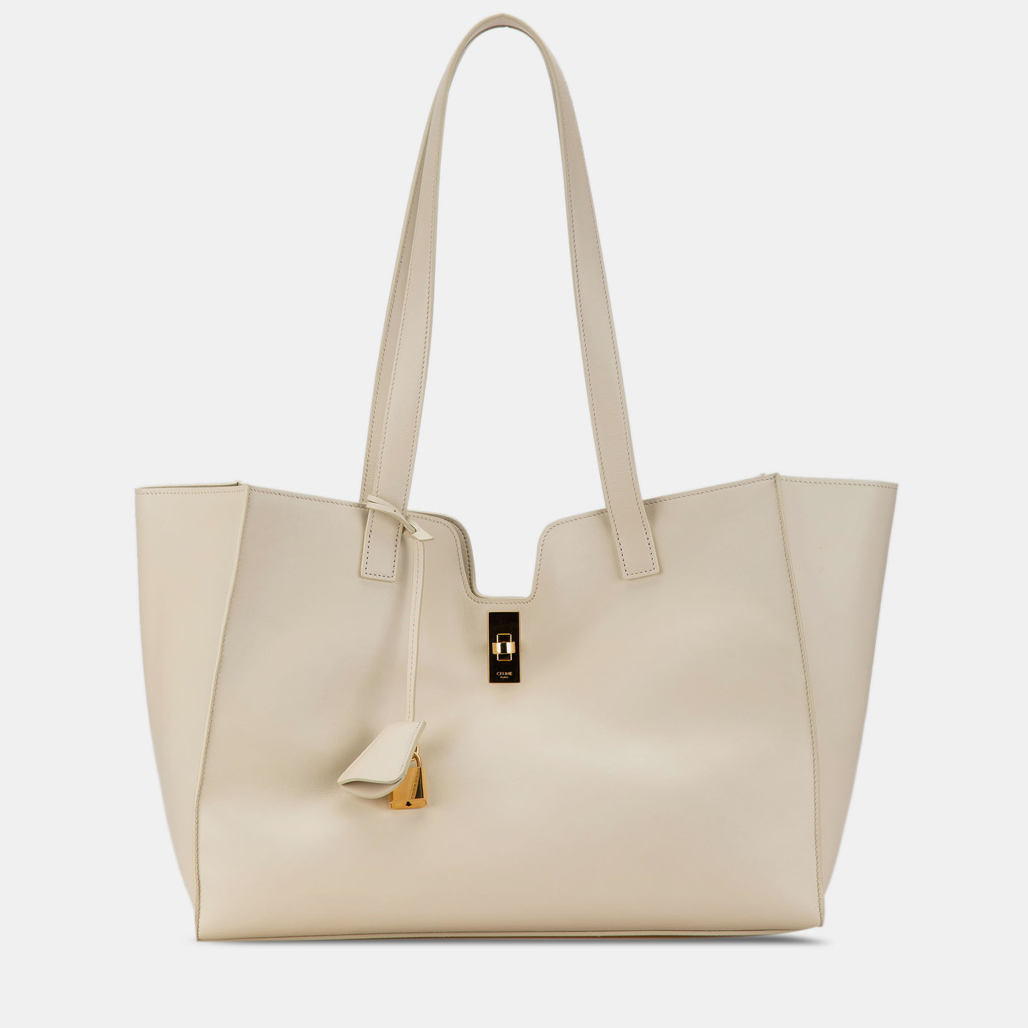 

Celine White Smooth Calfskin Soft 16 Cabas