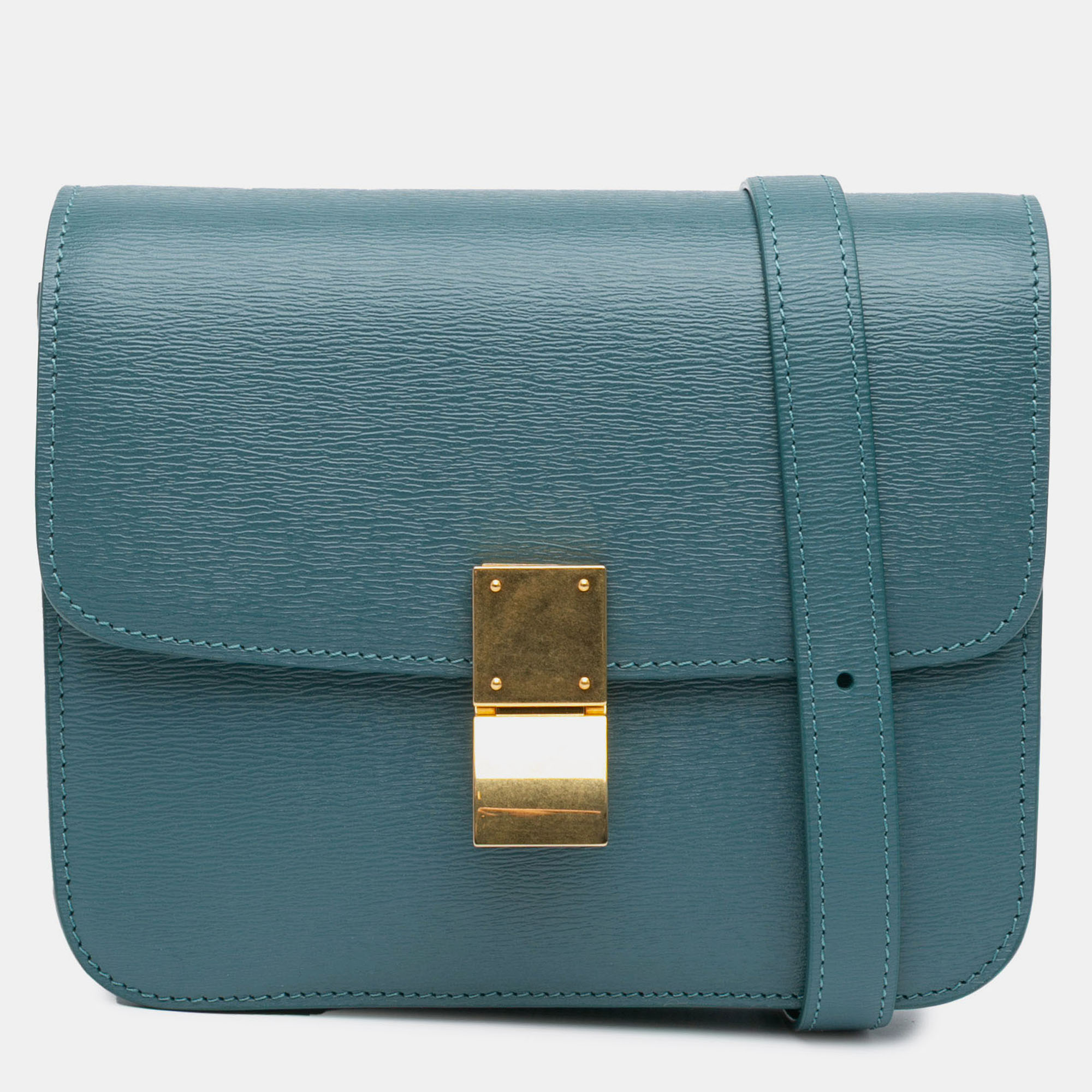 

Celine Blue Teen Liege Calfskin Classic Box