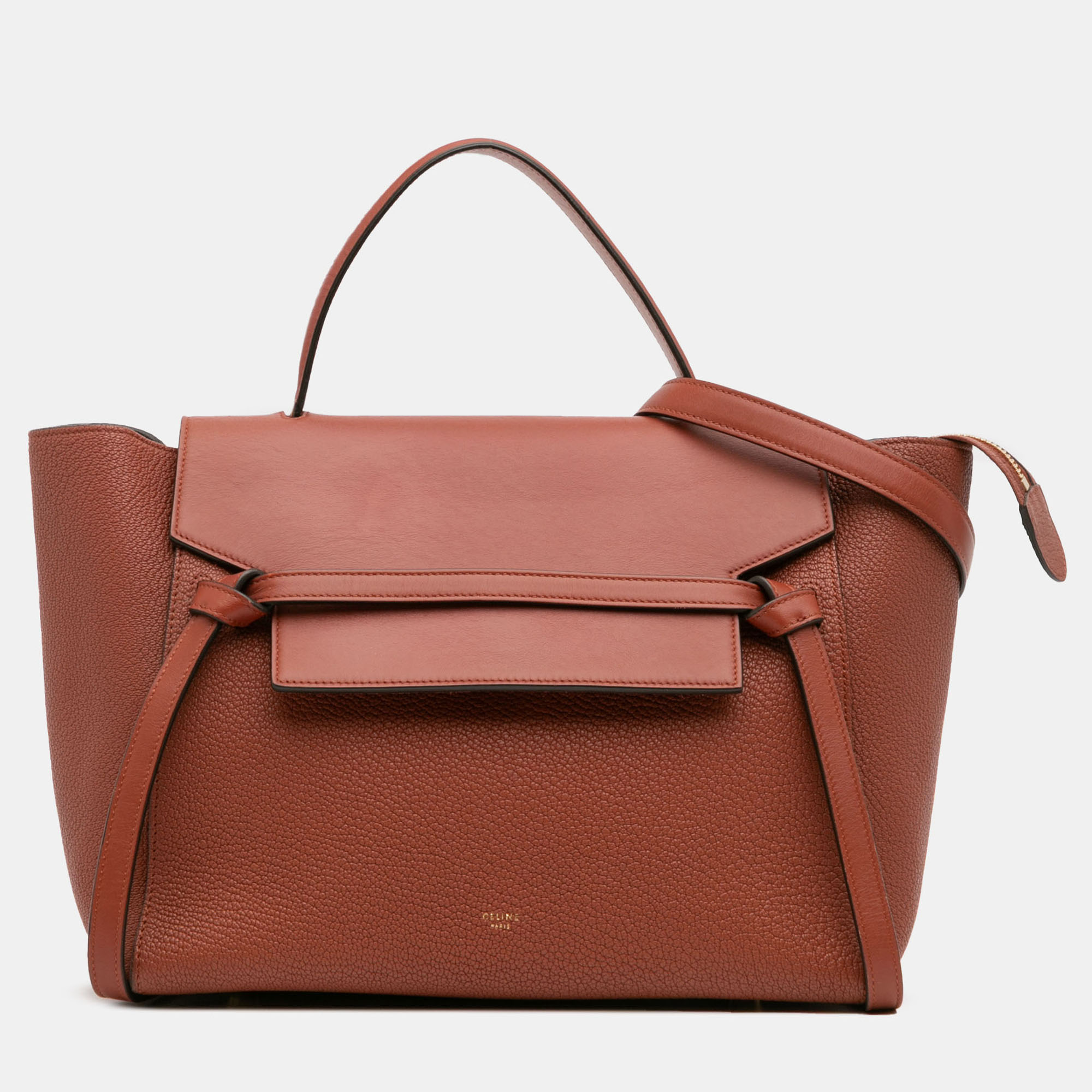 Pre-owned Celine Brown Mini Goatskin Belt Bag
