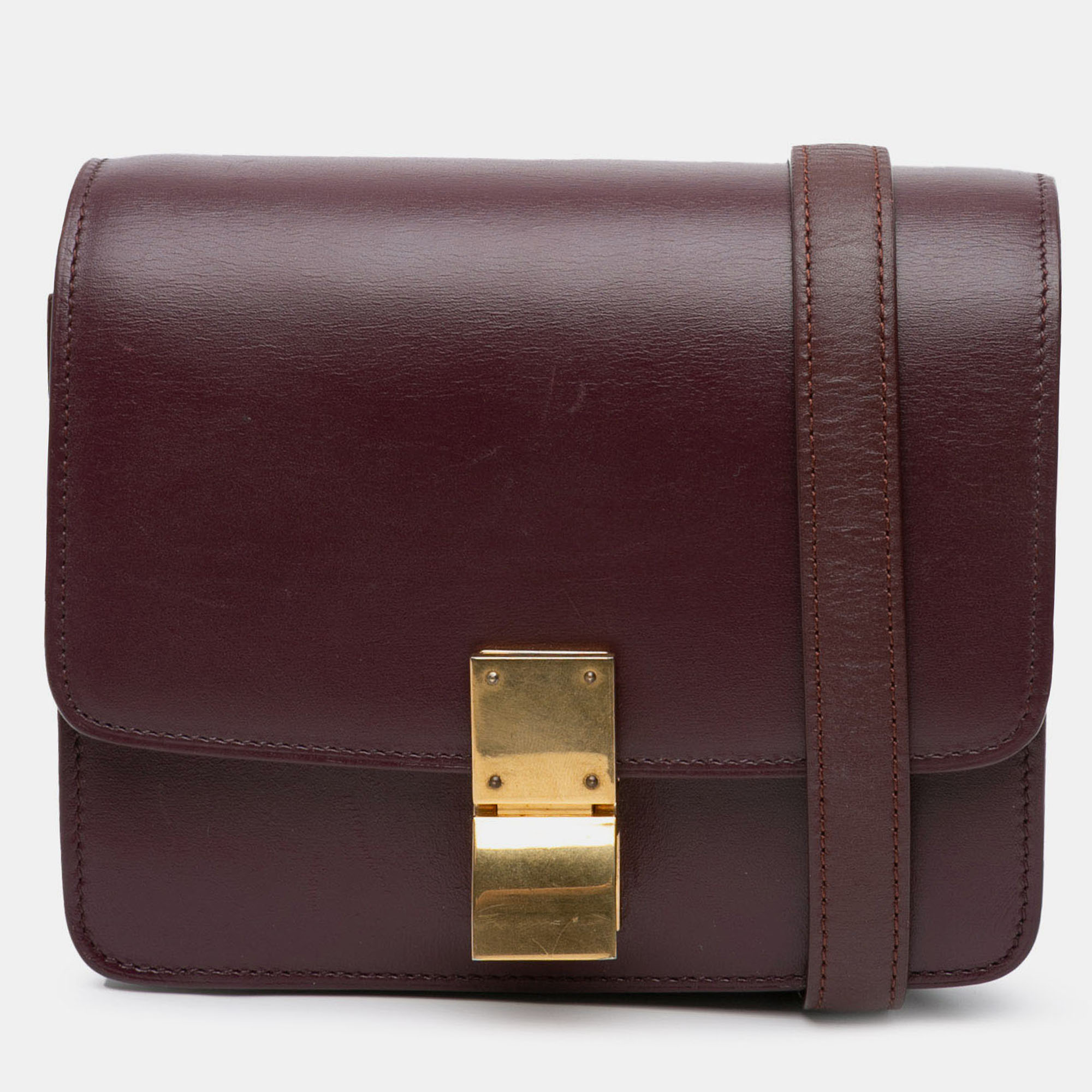 

Celine Red Small Calfskin Classic Box