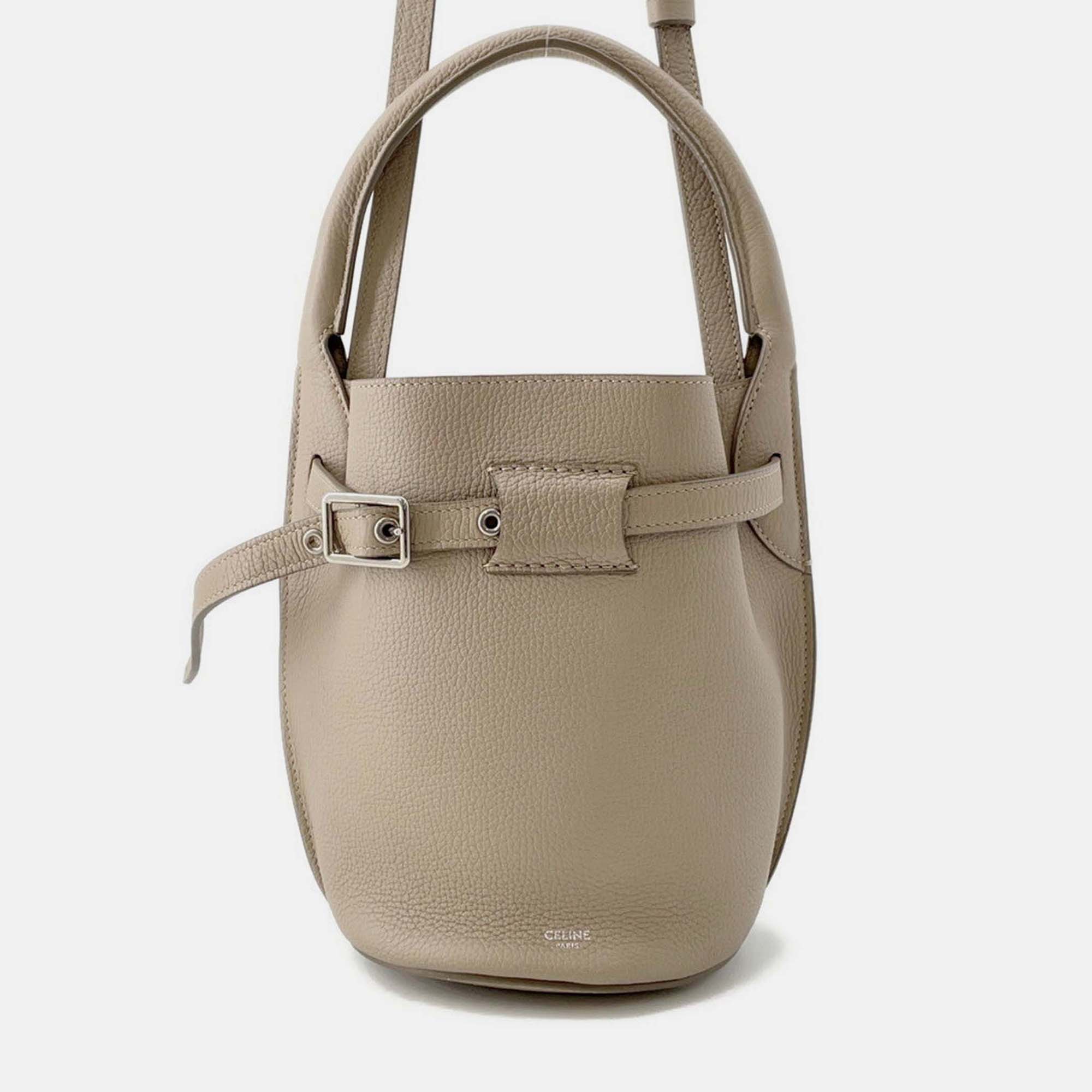 

Celine Big Beige Leather Nano 2Way Bucket Bag