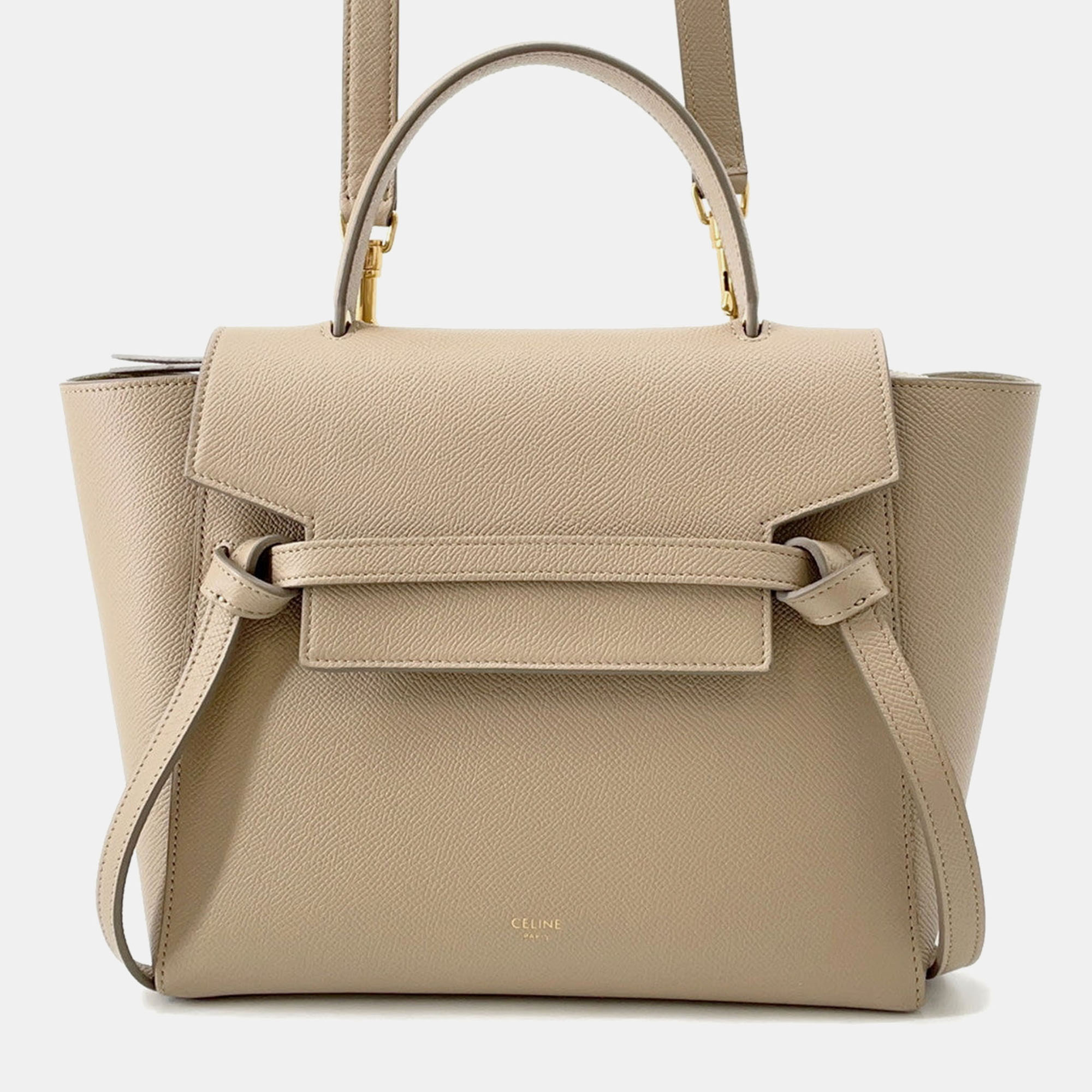 

Celine Belt Bag Beige Leather Size Micro