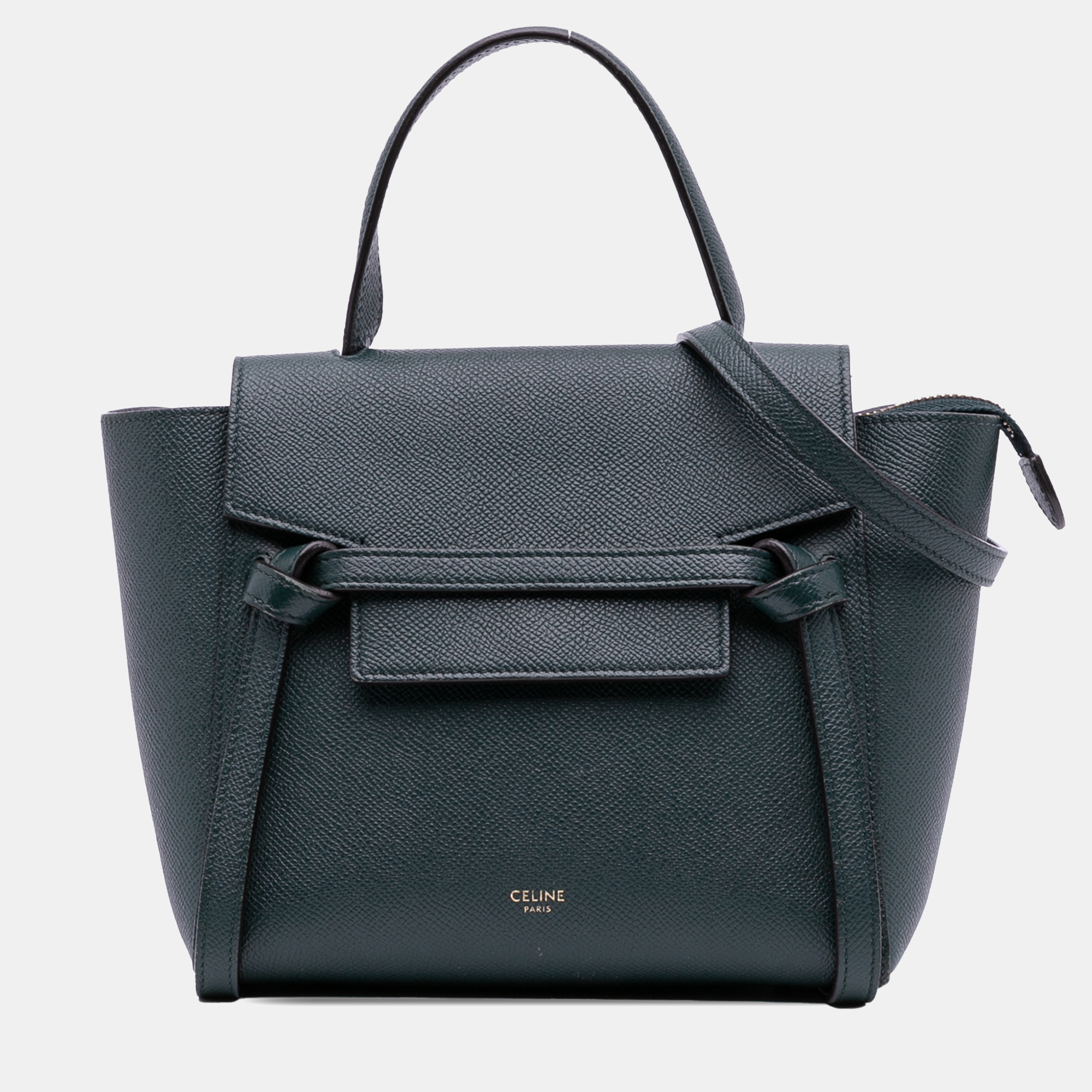 

Celine Green Nano Grained Calfskin Belt Bag