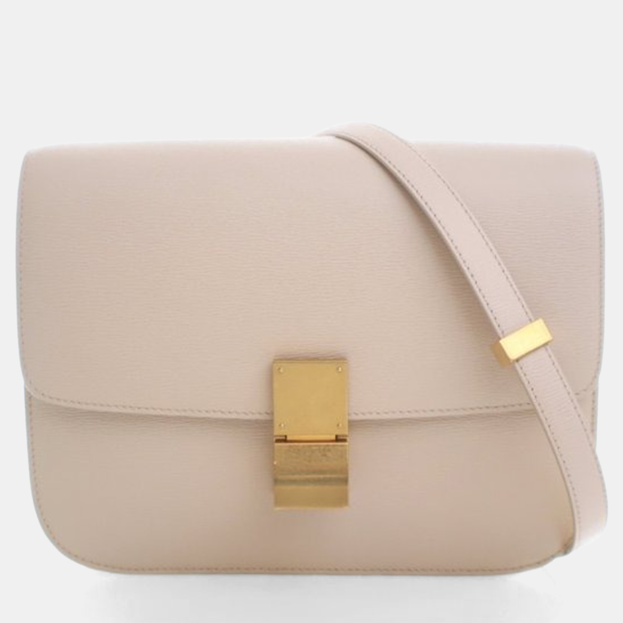 

Celine Medium Calfskin Box Bag, Beige
