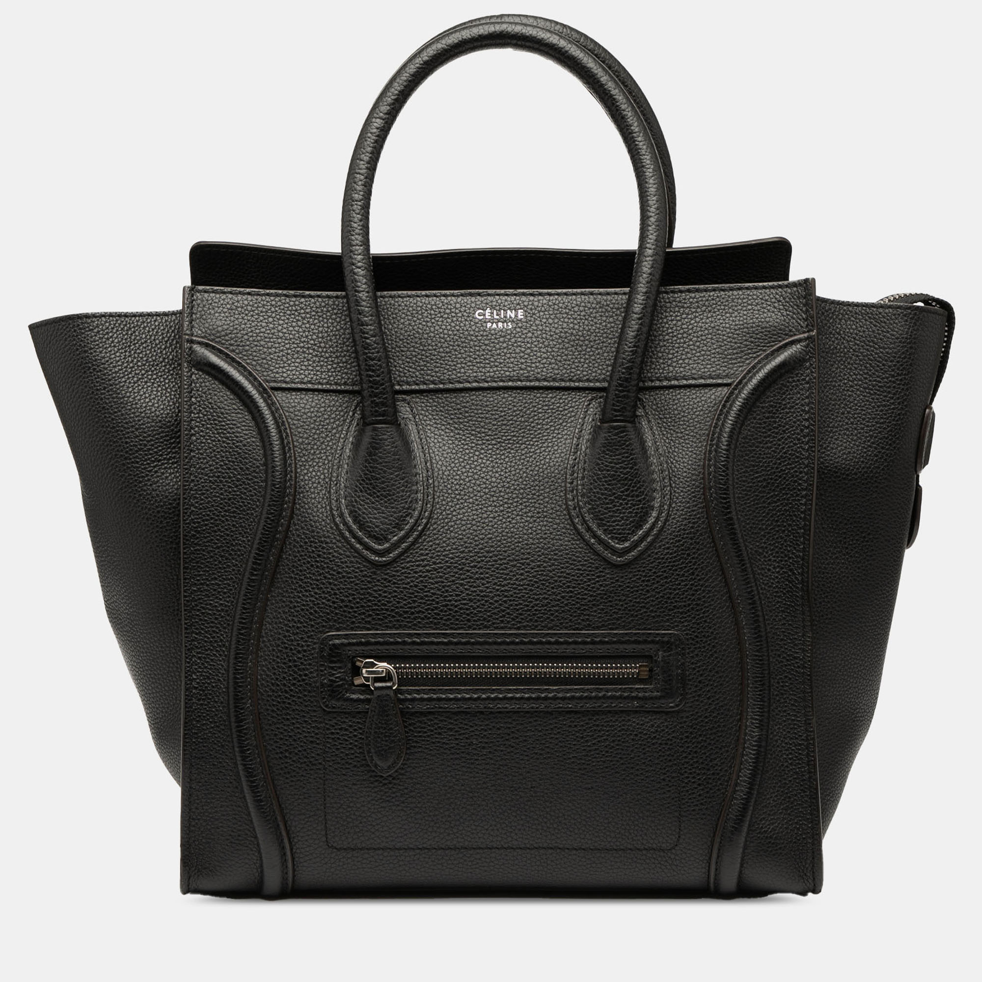 

Celine Black Mini Luggage Leather Tote