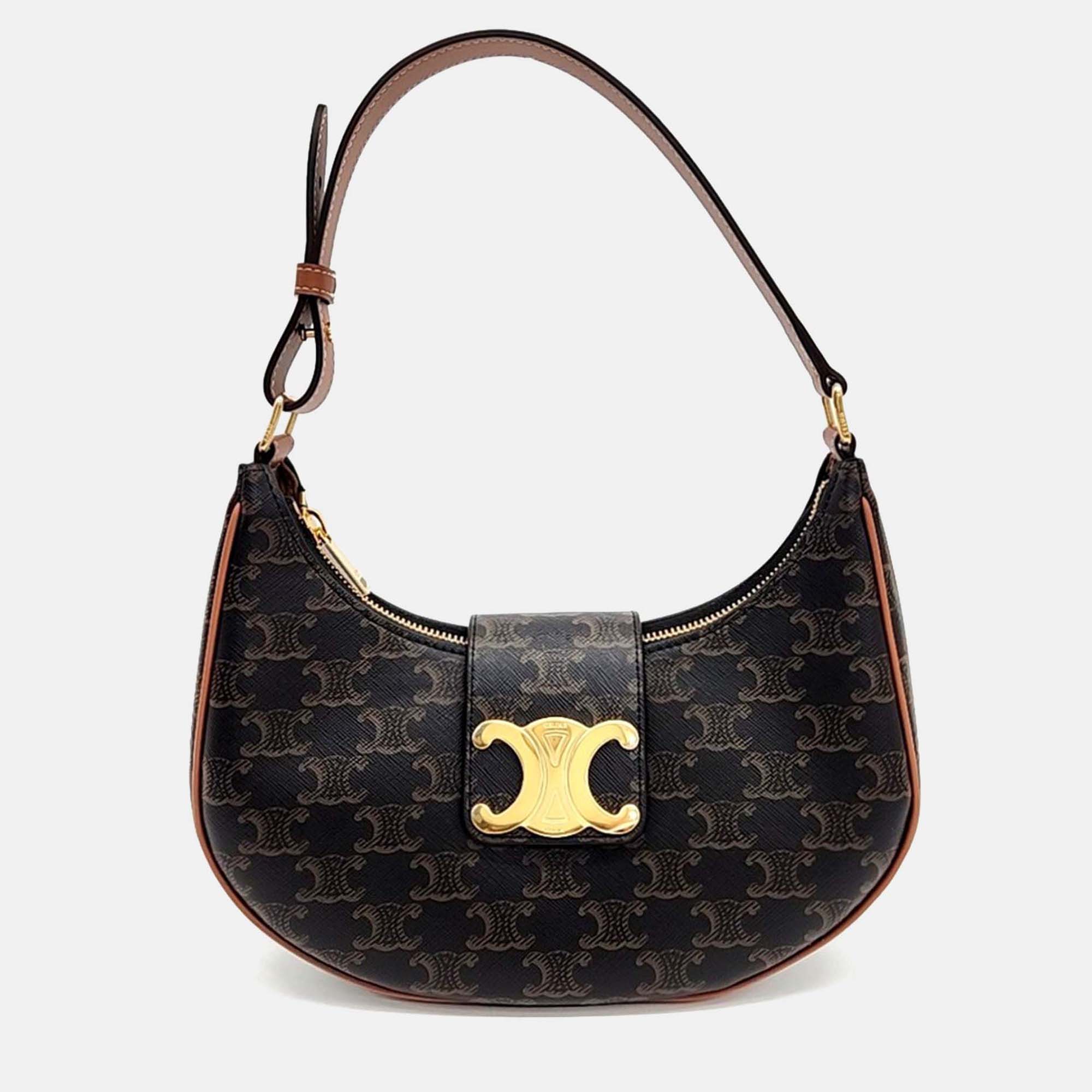 

Celine Brown PVC Ava Triumph Bag Medium