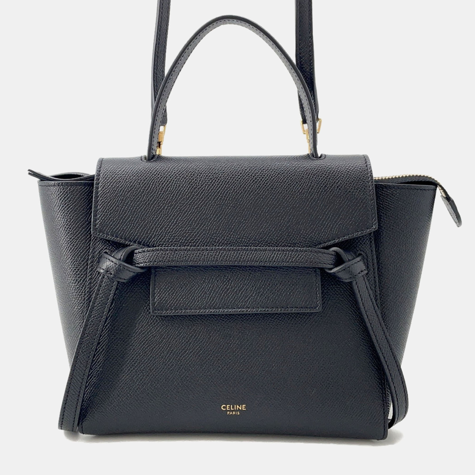 

Celine Belt Bag Black Leather Size Nano