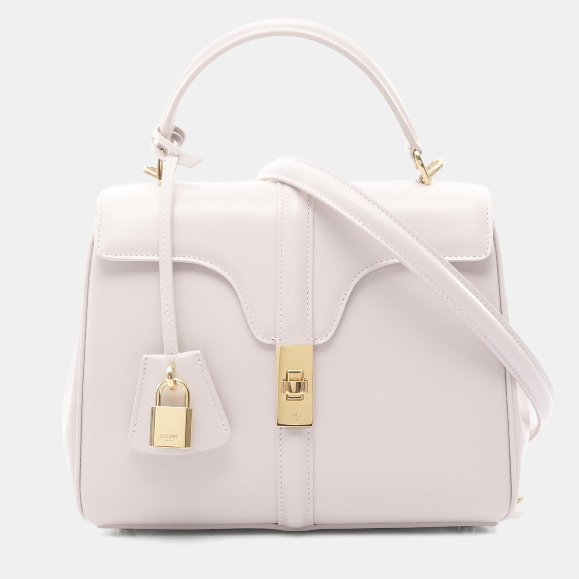 

Celine 16 Small Pink Leather Shoulder Bag