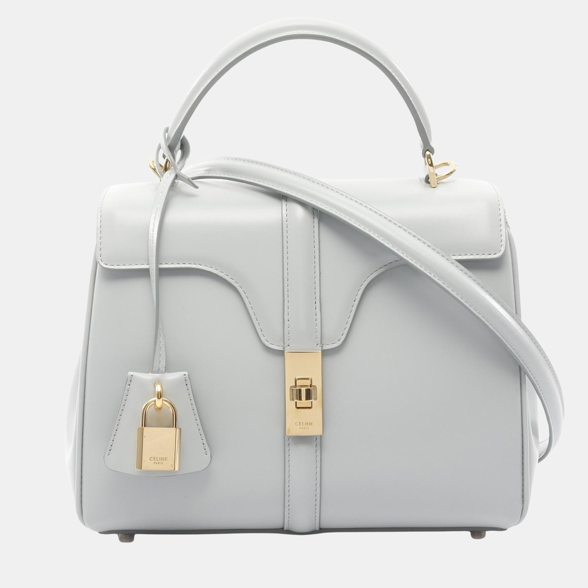 

Celine 16 Small Blue Leather Shoulder Bag