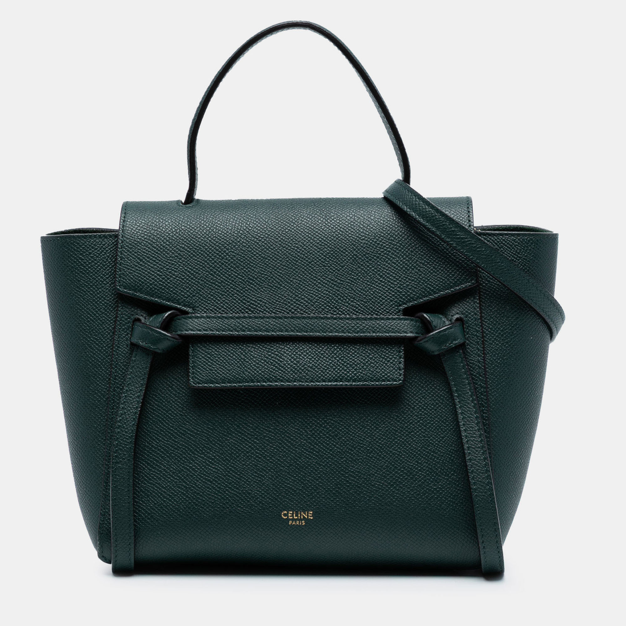 

Celine Green Nano Grained Calfskin Belt Bag