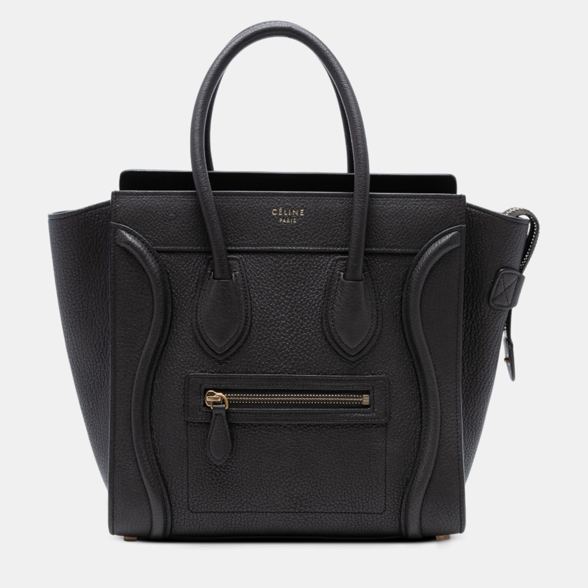 Pre-owned Celine Brown Micro Leather Luggage Tote