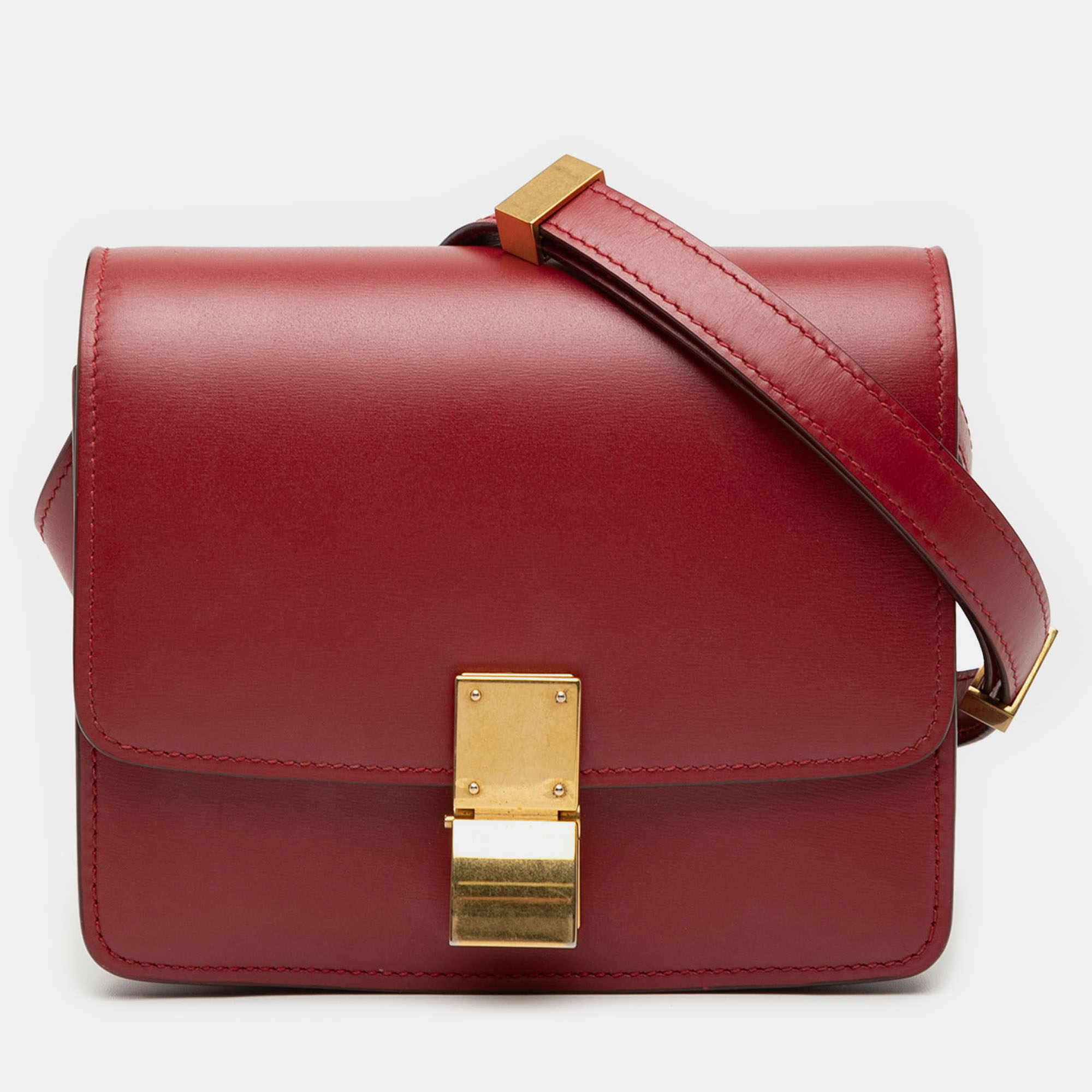 

Celine Red Small Calfskin Classic Box
