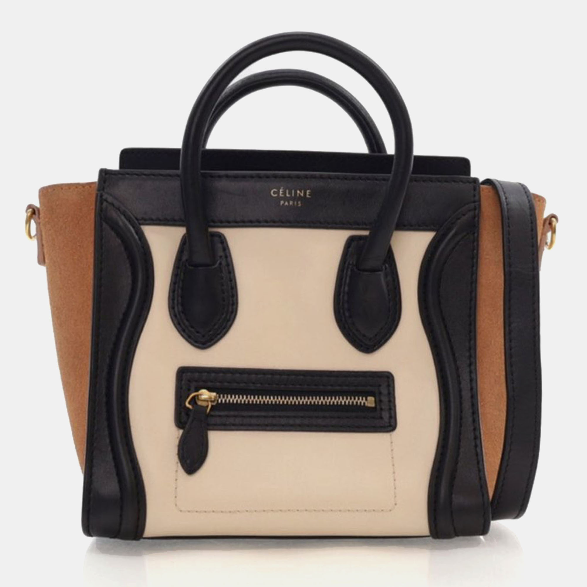 

Celine Nano Suede Calfskin Luggage, Multicolor