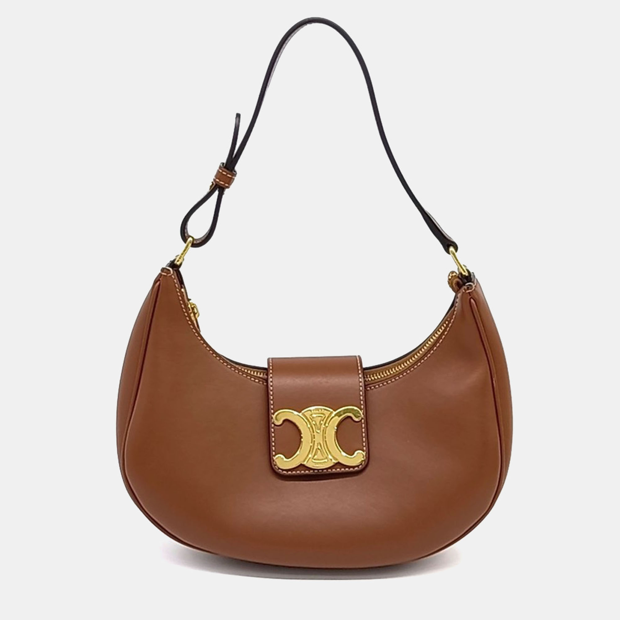 

Celine Brown Leather Ava Triumph Bag Medium