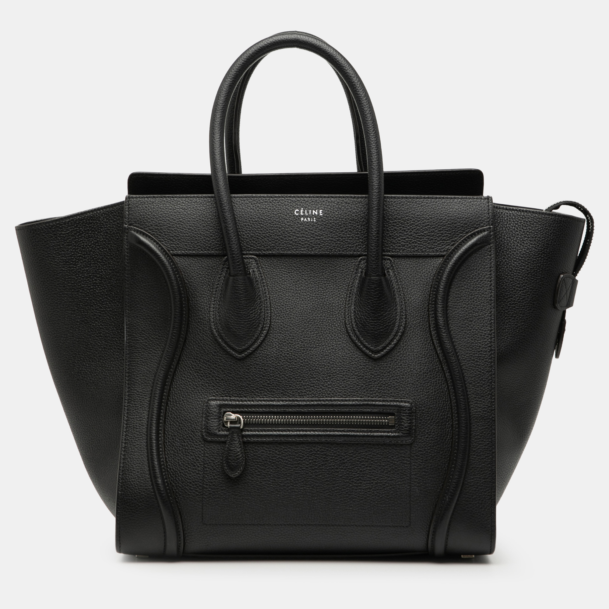 

Celine Black Mini Leather Luggage Tote