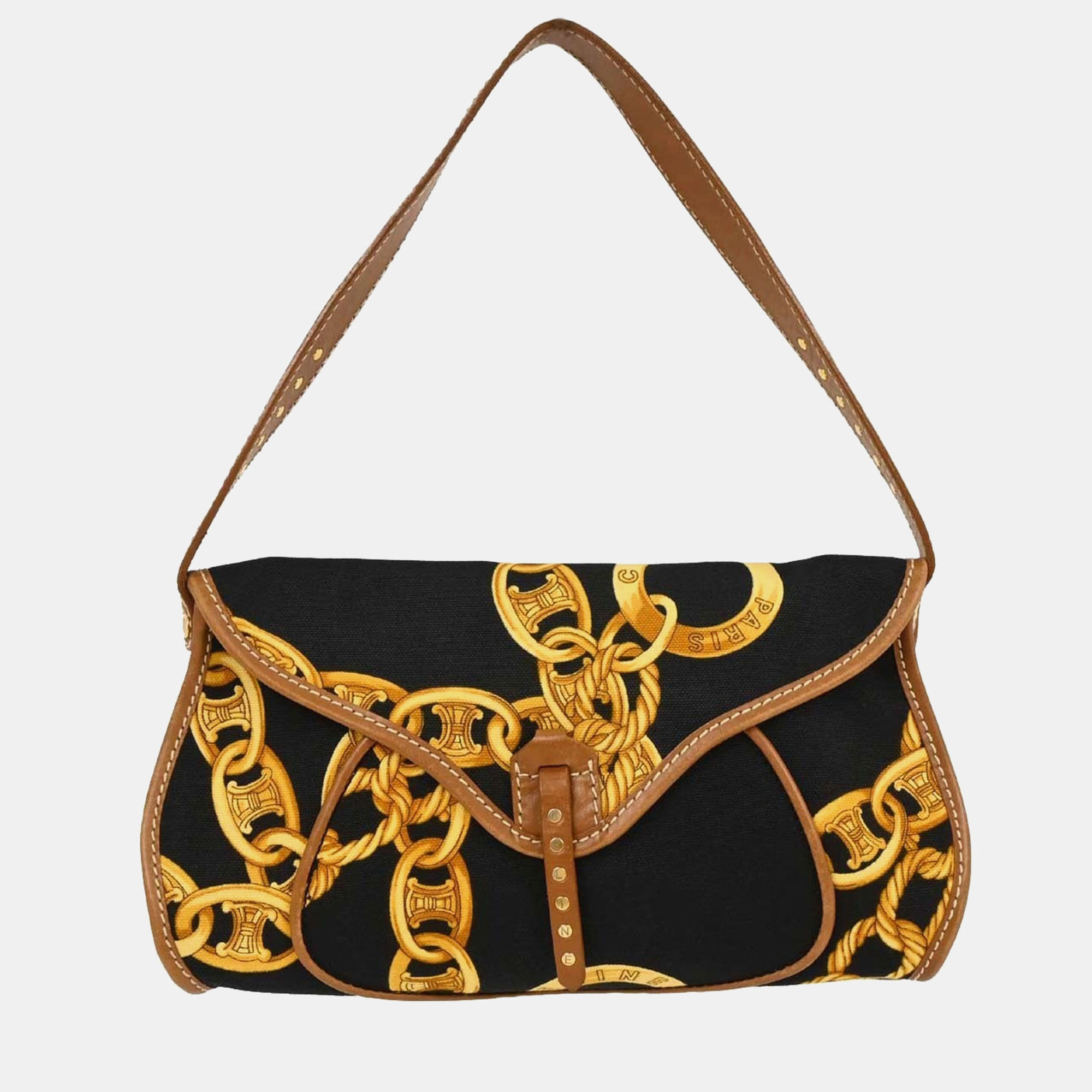 

Celine Black Canvas Shoulder Bag