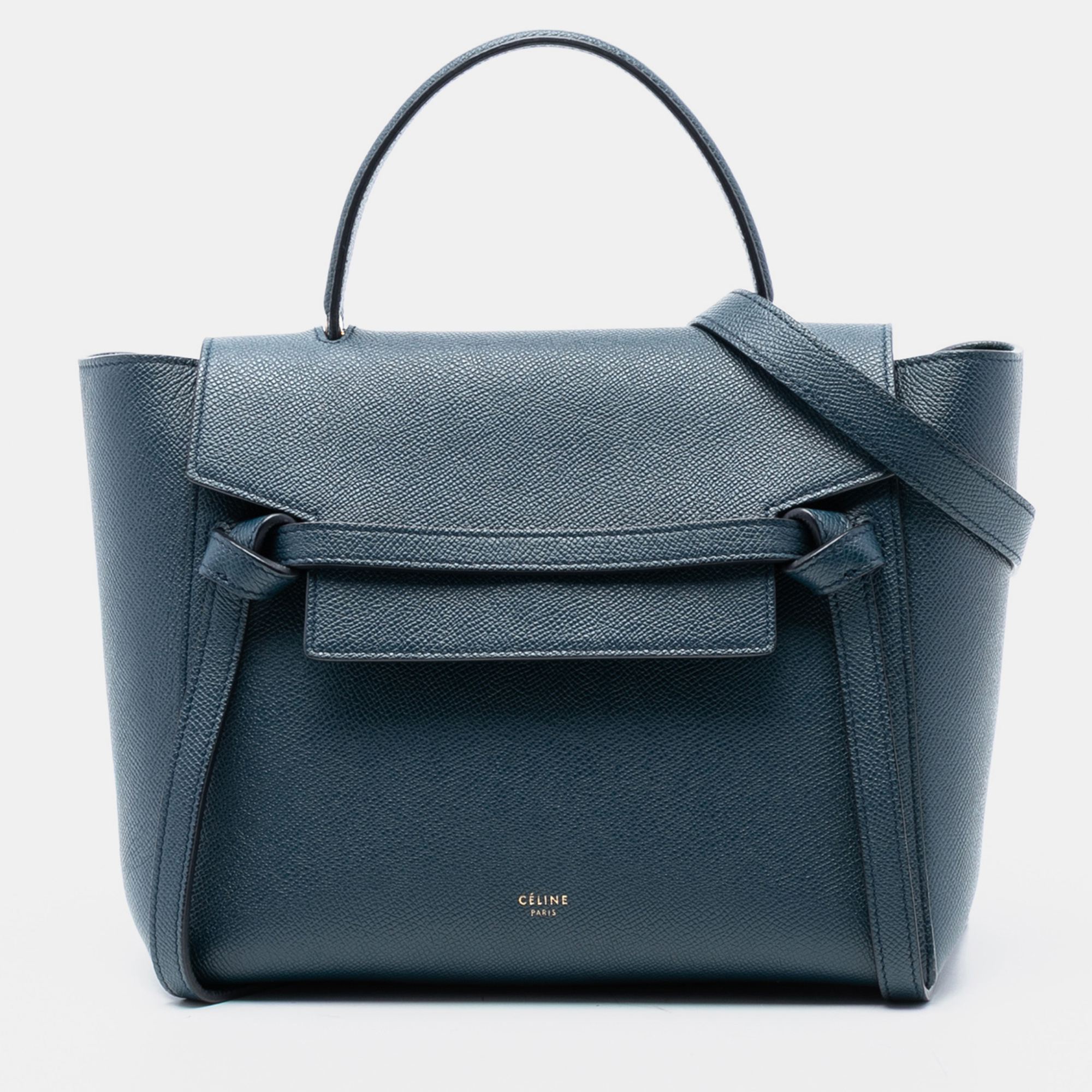 

Celine Blue Micro Grained Calfskin Belt Bag