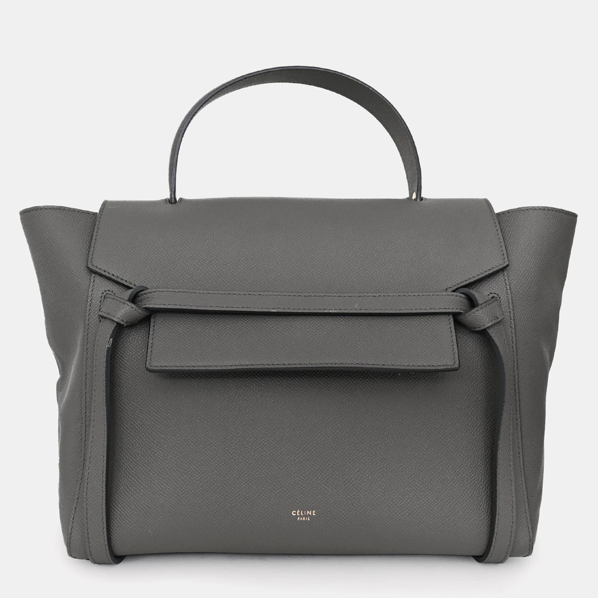 

Celine Grey Leather Mini Belt Bag